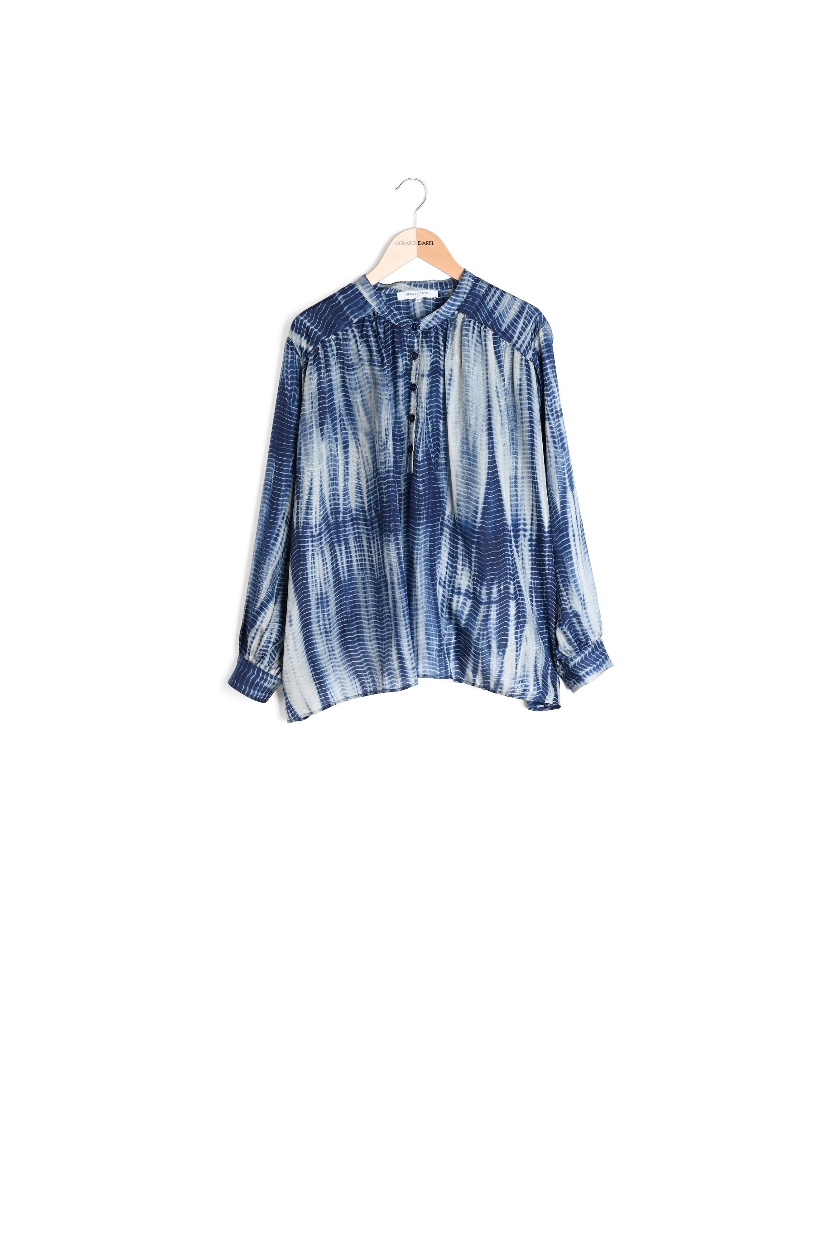 NAIM - Blouse en soie Tie and Dye Faume - seconde main