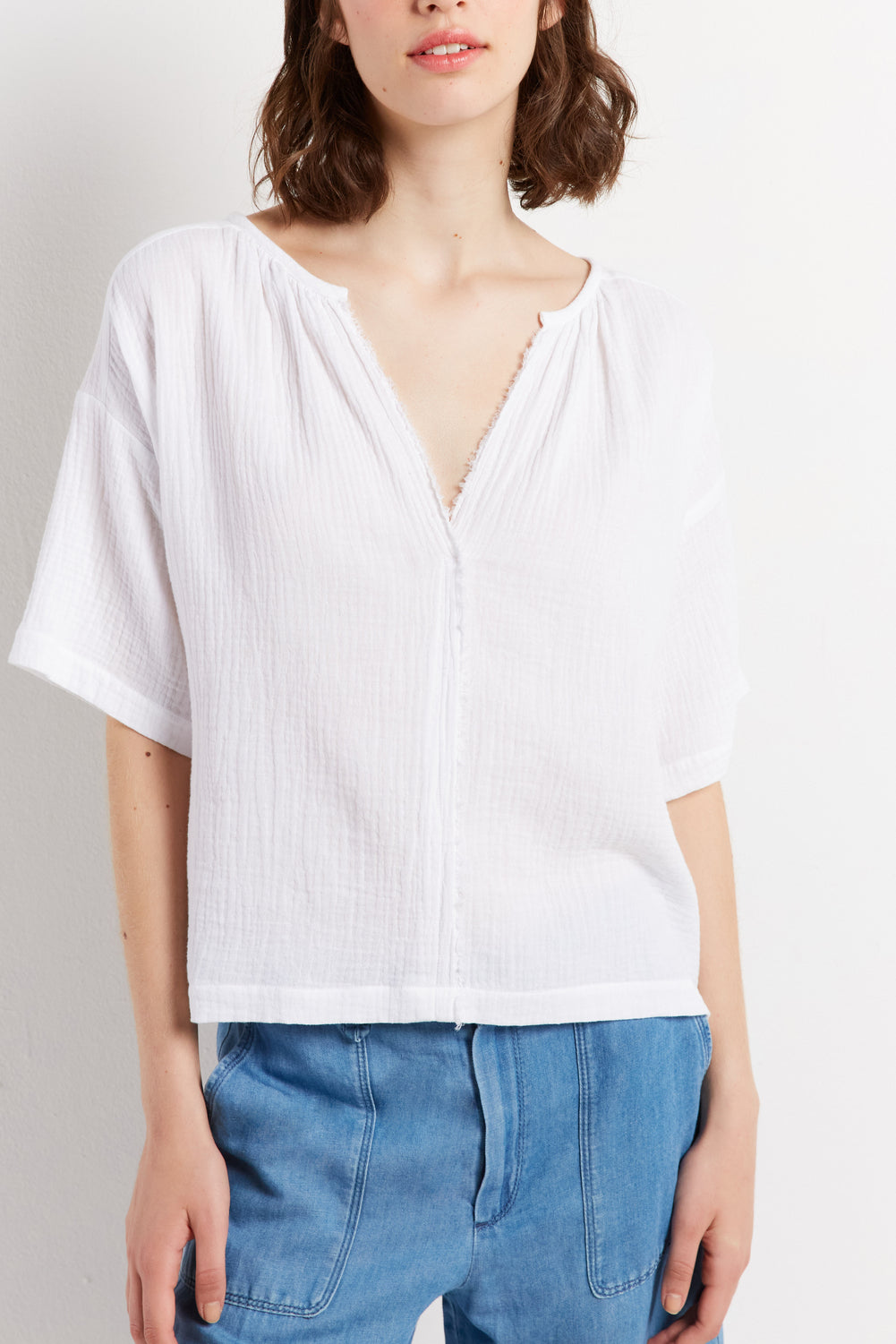 Blouse légère en coton - CECYLIA Faume - seconde main