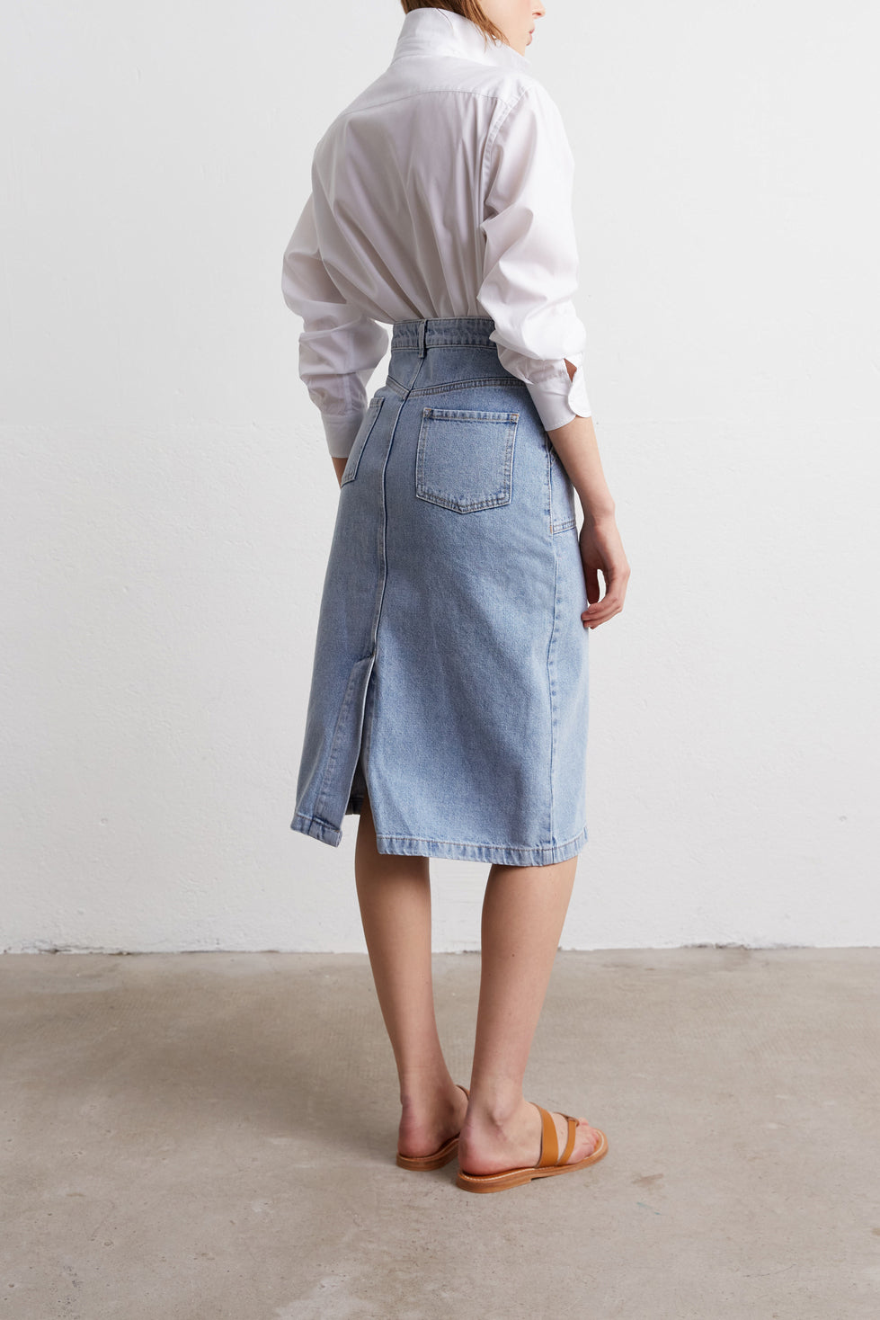 Jupe crayon en jean - Faume - seconde main