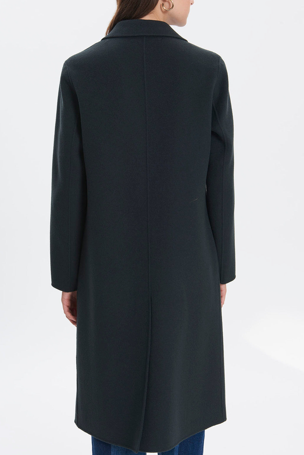 POPPY - Manteau droit en laine double face Faume - seconde main