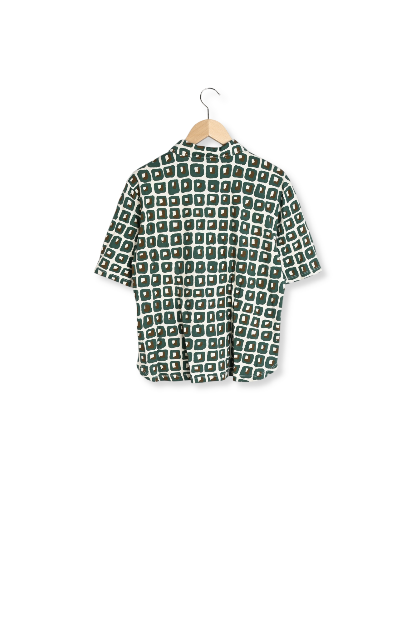Chemise en coton imprimé géométrique - GEMMA Faume - seconde main