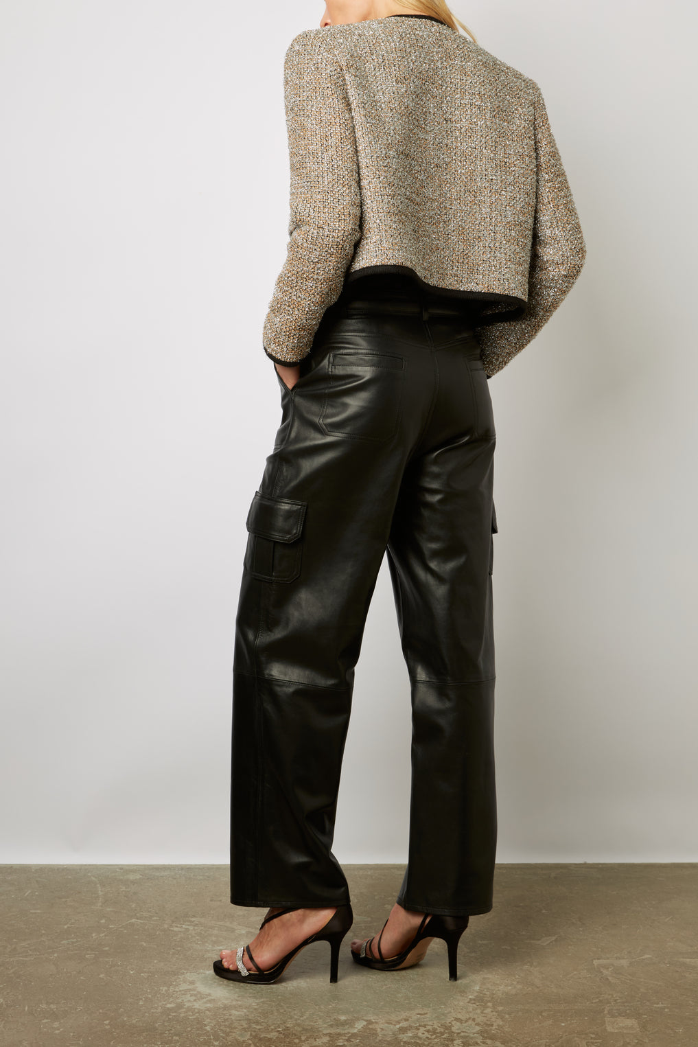 Veste courte en tweed et lurex - NEIGE Faume - seconde main