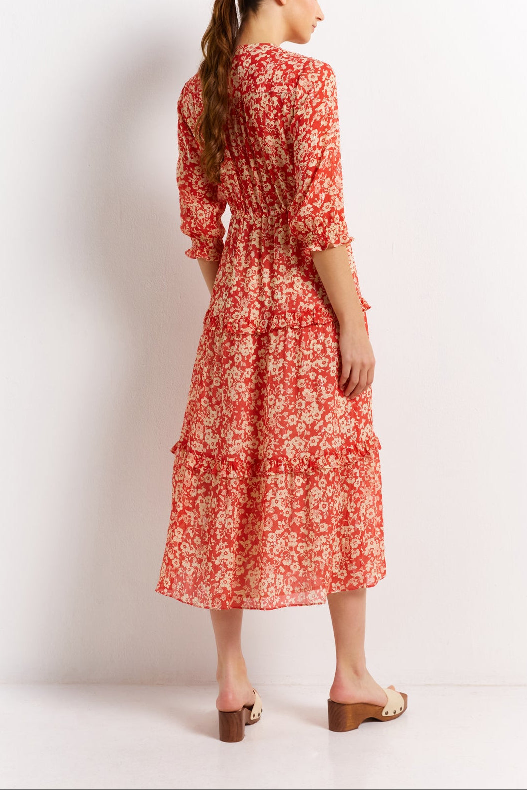 Robe fleurie et fils Lurex - JASMINE Faume - seconde main