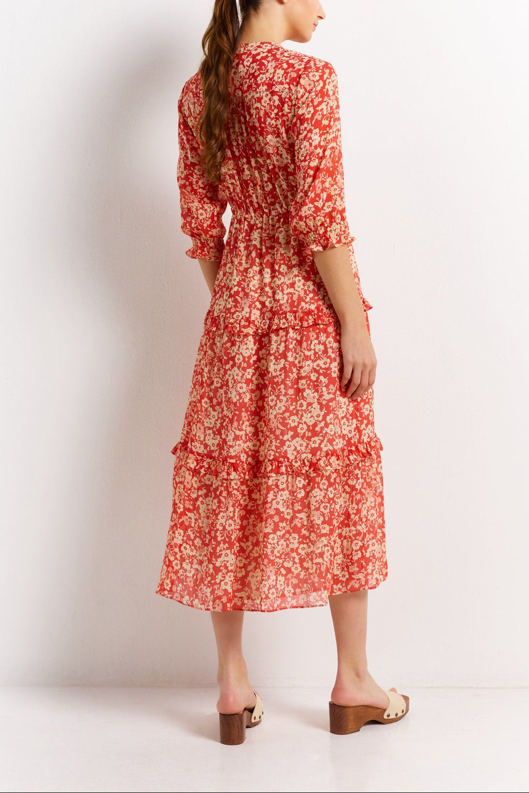 Robe fleurie et fils Lurex - JASMINE Faume - seconde main
