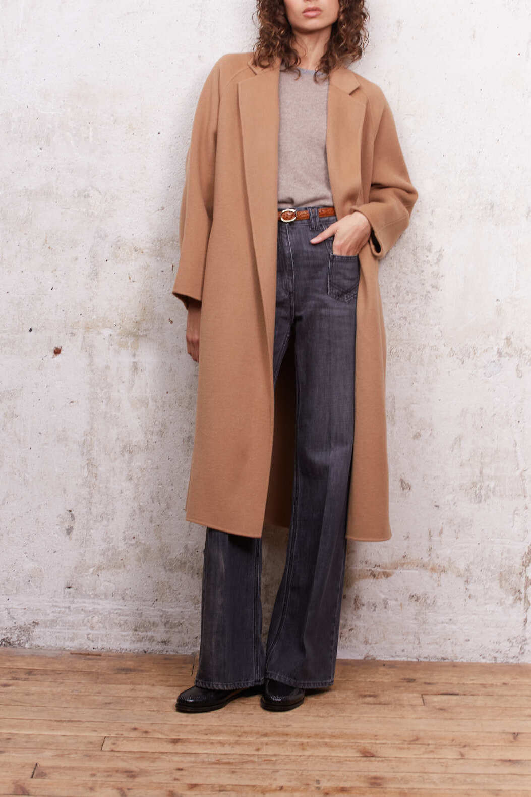 Manteau peignoir en laine - SAANA Faume - seconde main