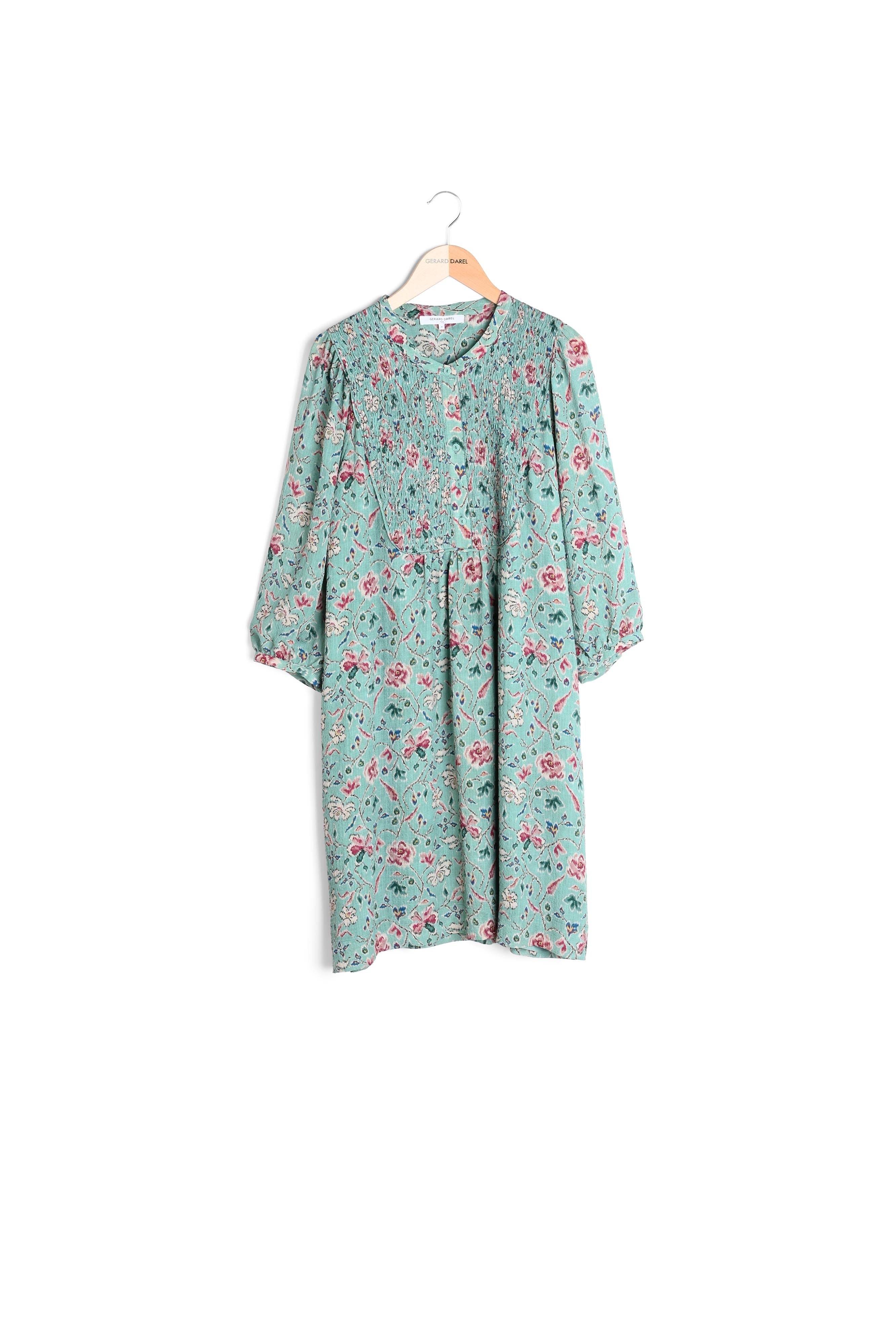 Robe à plastron smocké - JIA Faume - seconde main