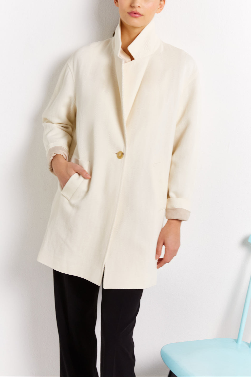 Manteau en coton et lin - SCARLET Faume - seconde main