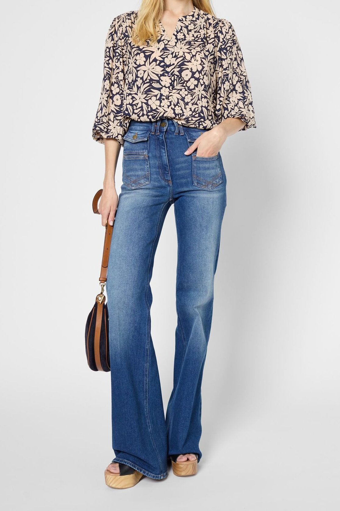 Chemise fluide à fleurs - USEA Faume - seconde main
