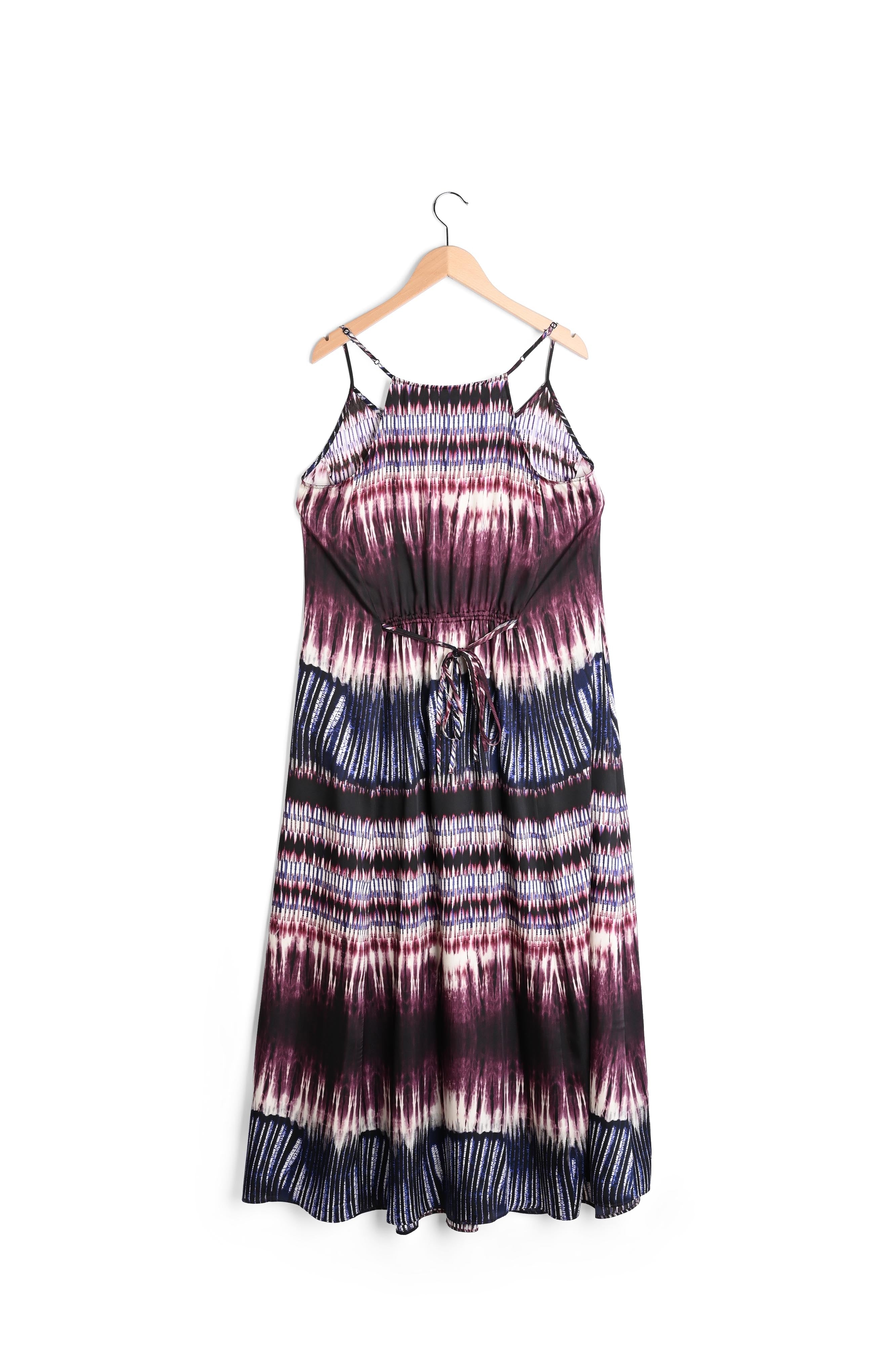 ALIYA - Veste kimono à imprimé Tie and Dye Faume - seconde main