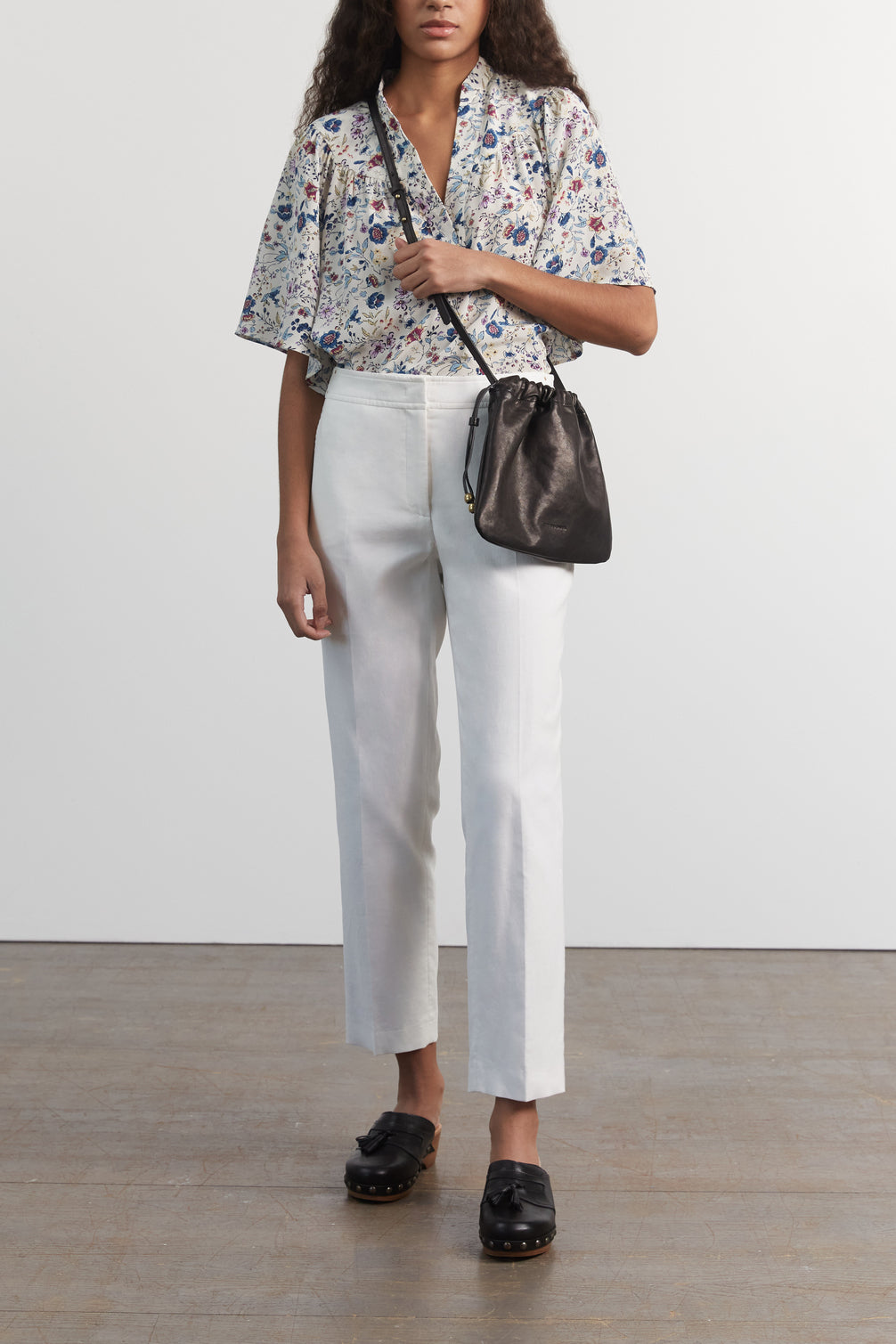 Pantalon droit en coton - ETIENNE Faume - seconde main