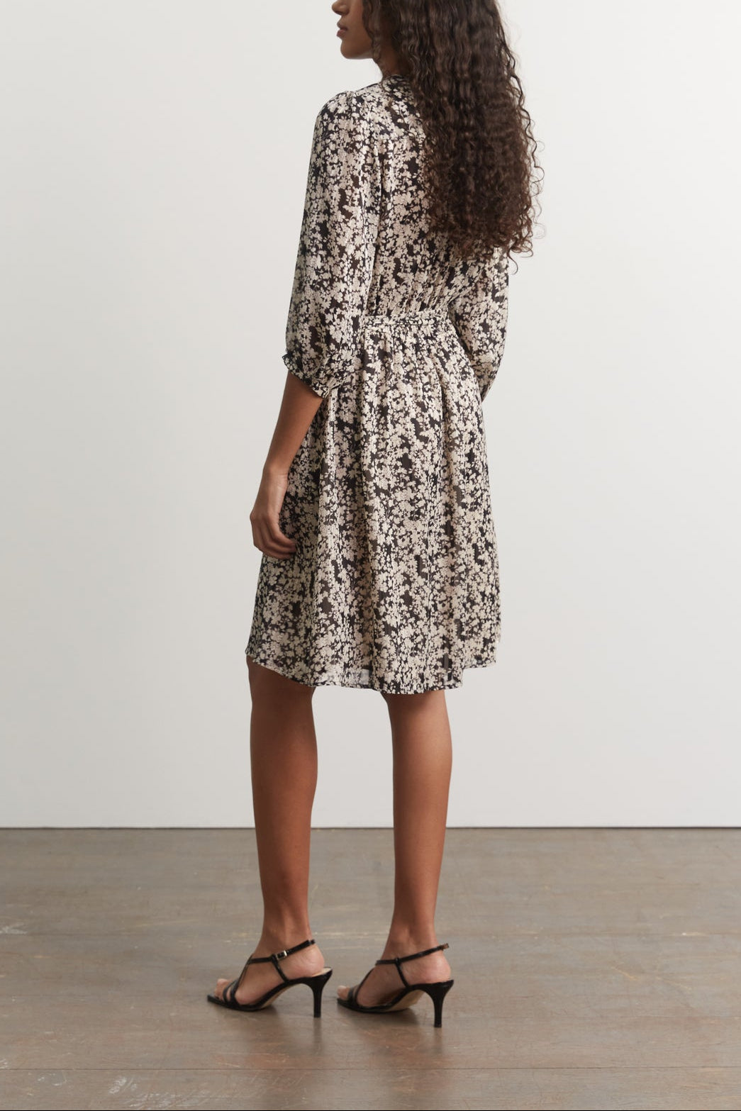 Robe imprimé fleuri bicolore - JUNON Faume - seconde main