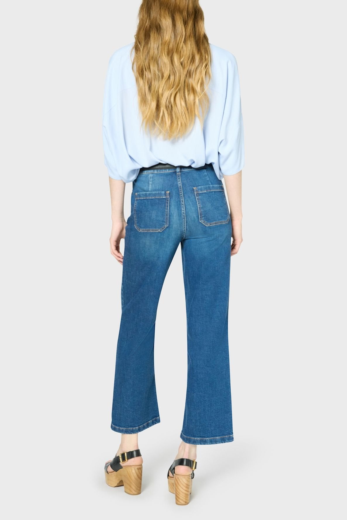 Jean 7/8 à boucles - LENOR Faume - seconde main