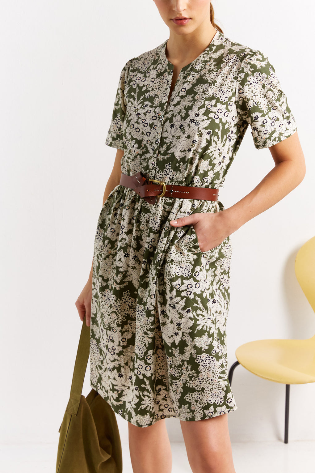 Robe babydoll imprimée - JORDAN Faume - seconde main