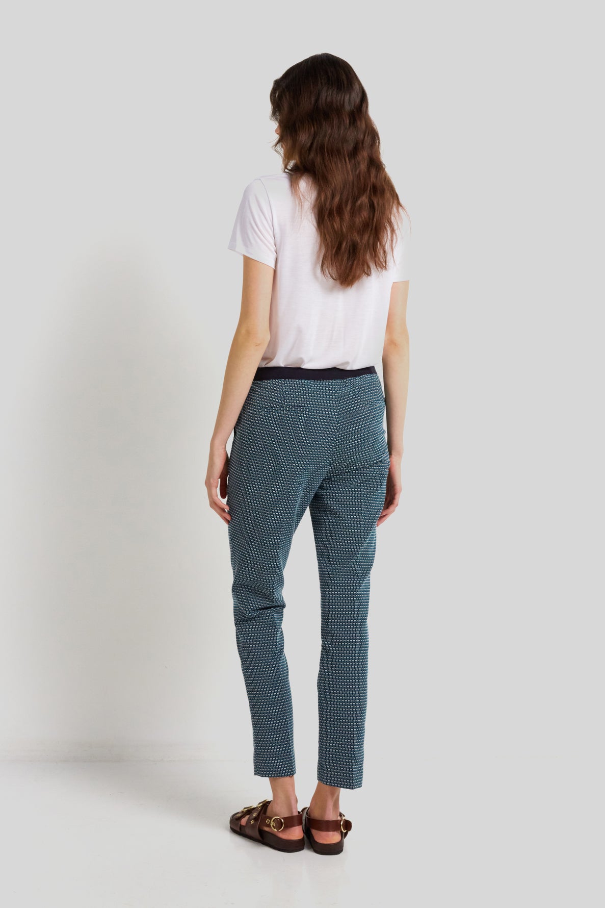 Pantalon à motif graphique - EMMILY Faume - seconde main