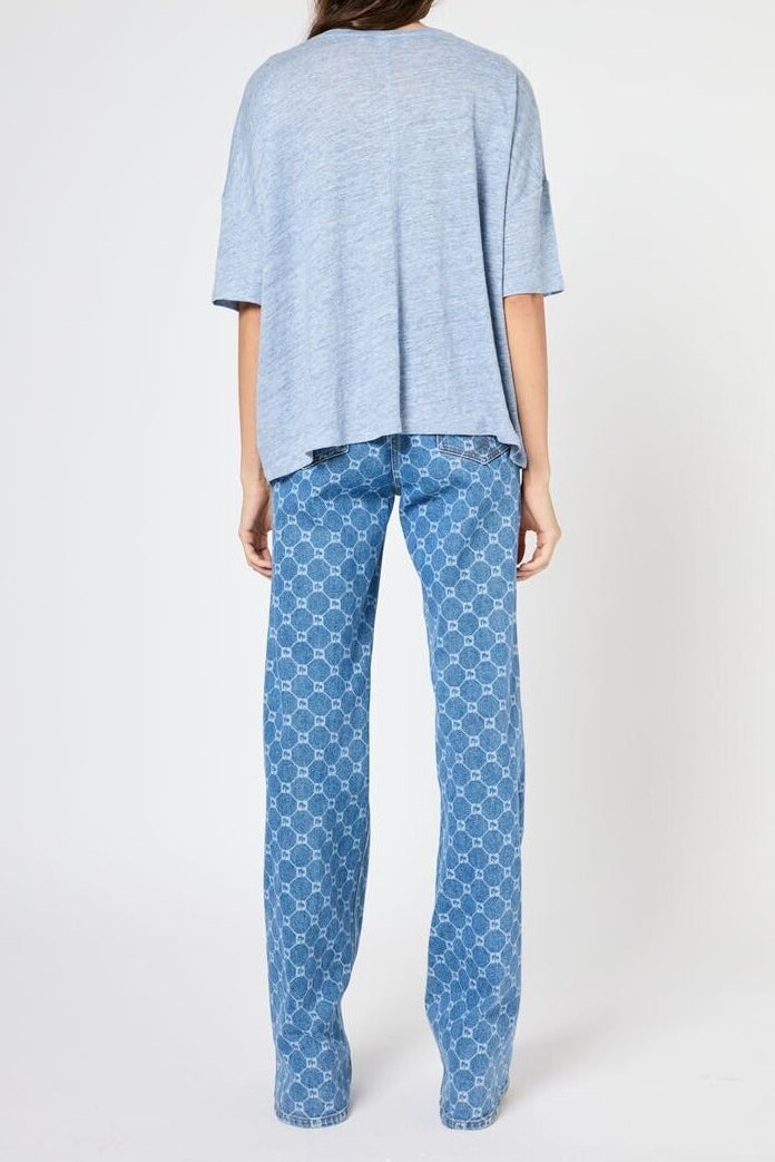 T-shirt oversize en lin - GIORGIA Faume - seconde main