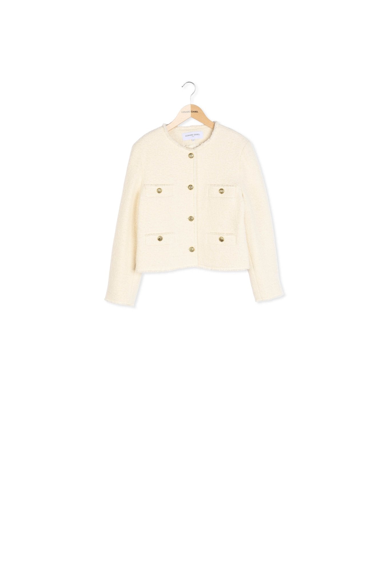 Veste en tweed écru - MORGANE Faume - seconde main