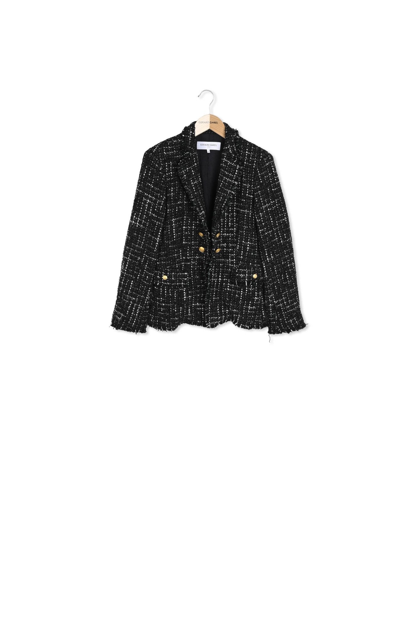 Veste en tweed et fils Lurex - NESS Faume - seconde main