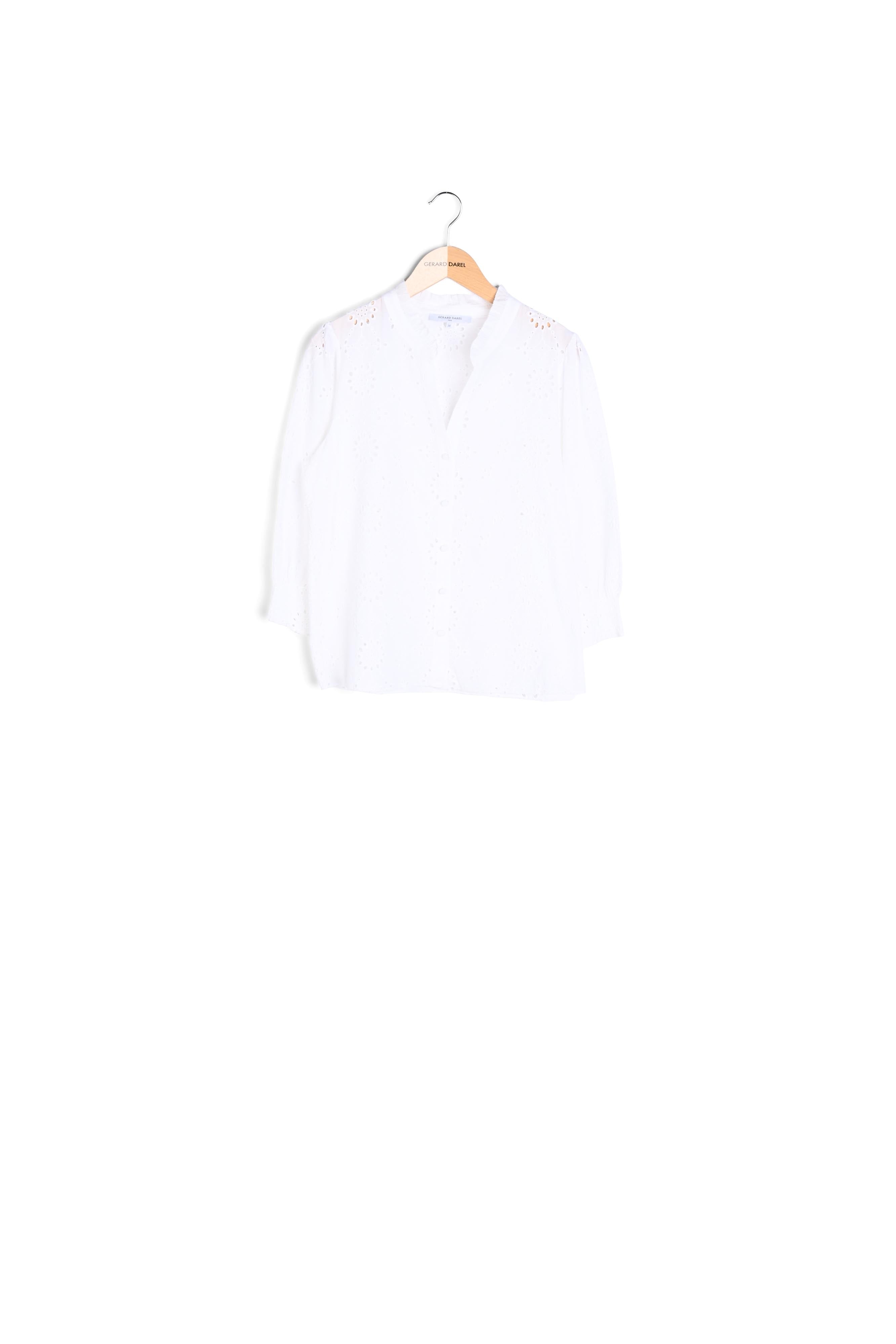 NORY - Chemise en voile de coton brodé Faume - seconde main