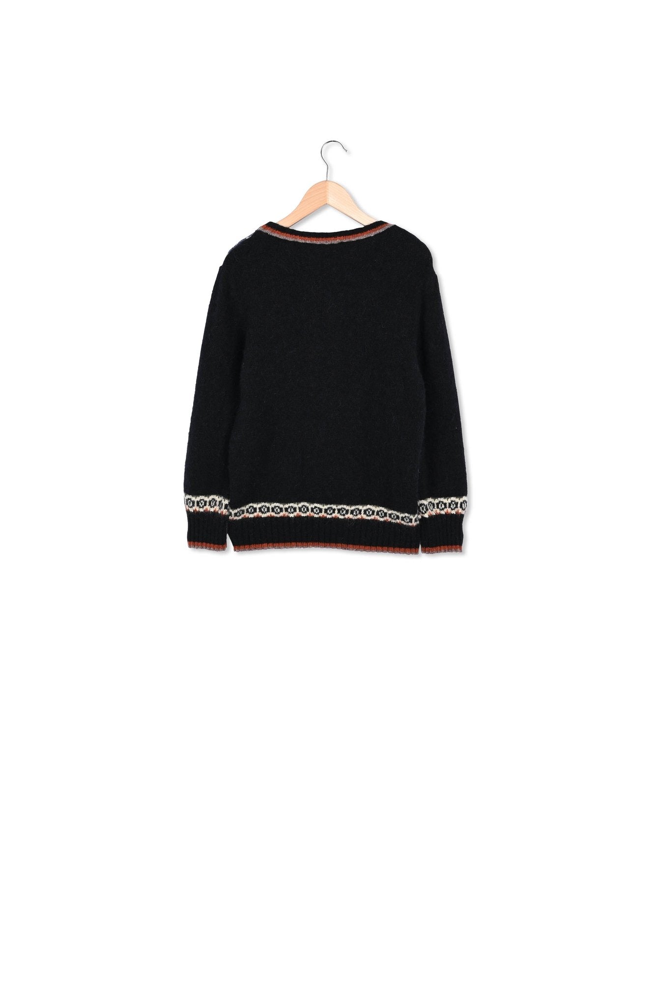 Pull folklorique en lainage doux - LAELLE Faume - seconde main