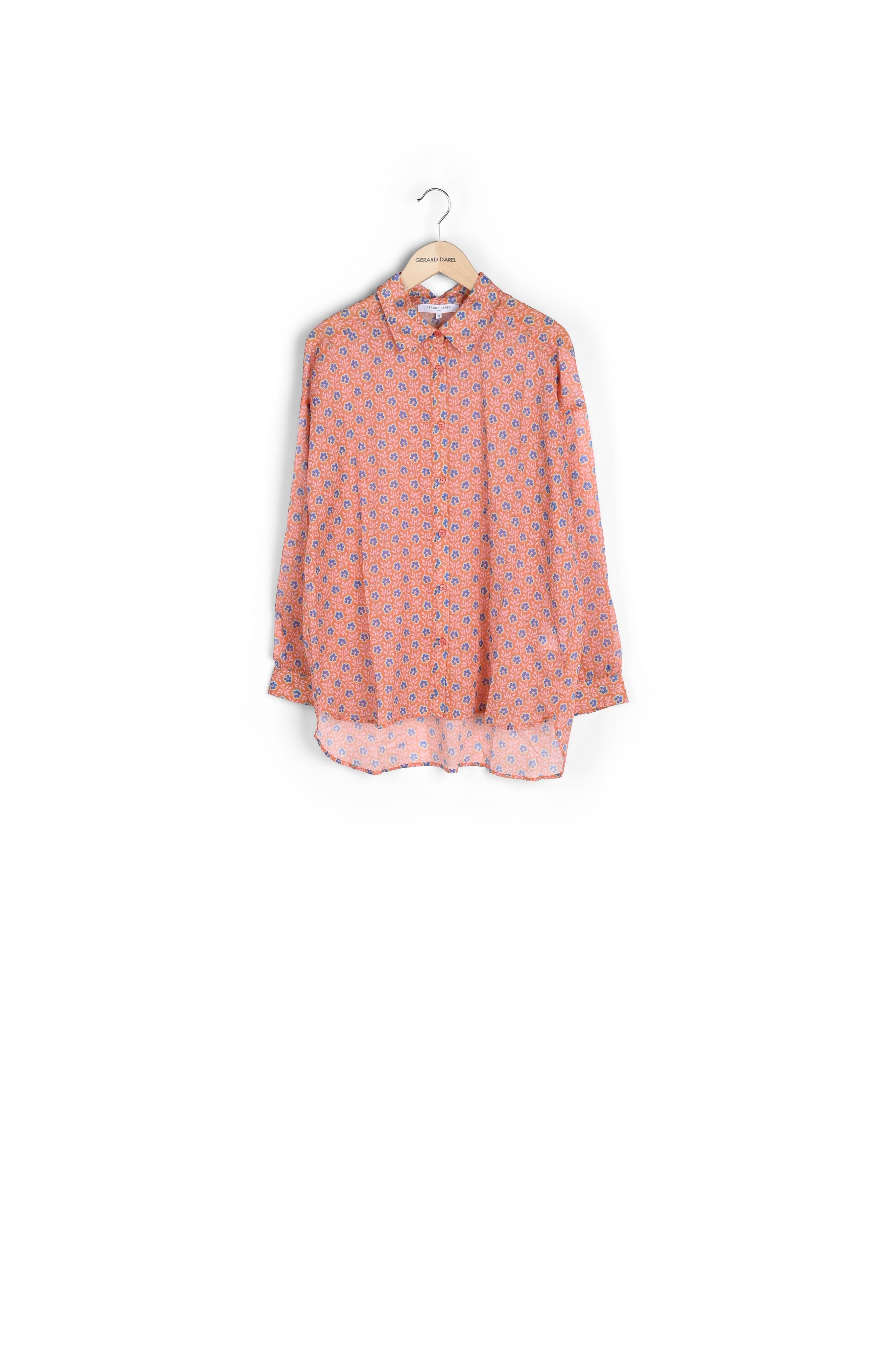 NAPOLI - Chemise en voile de coton imprimé Faume - seconde main