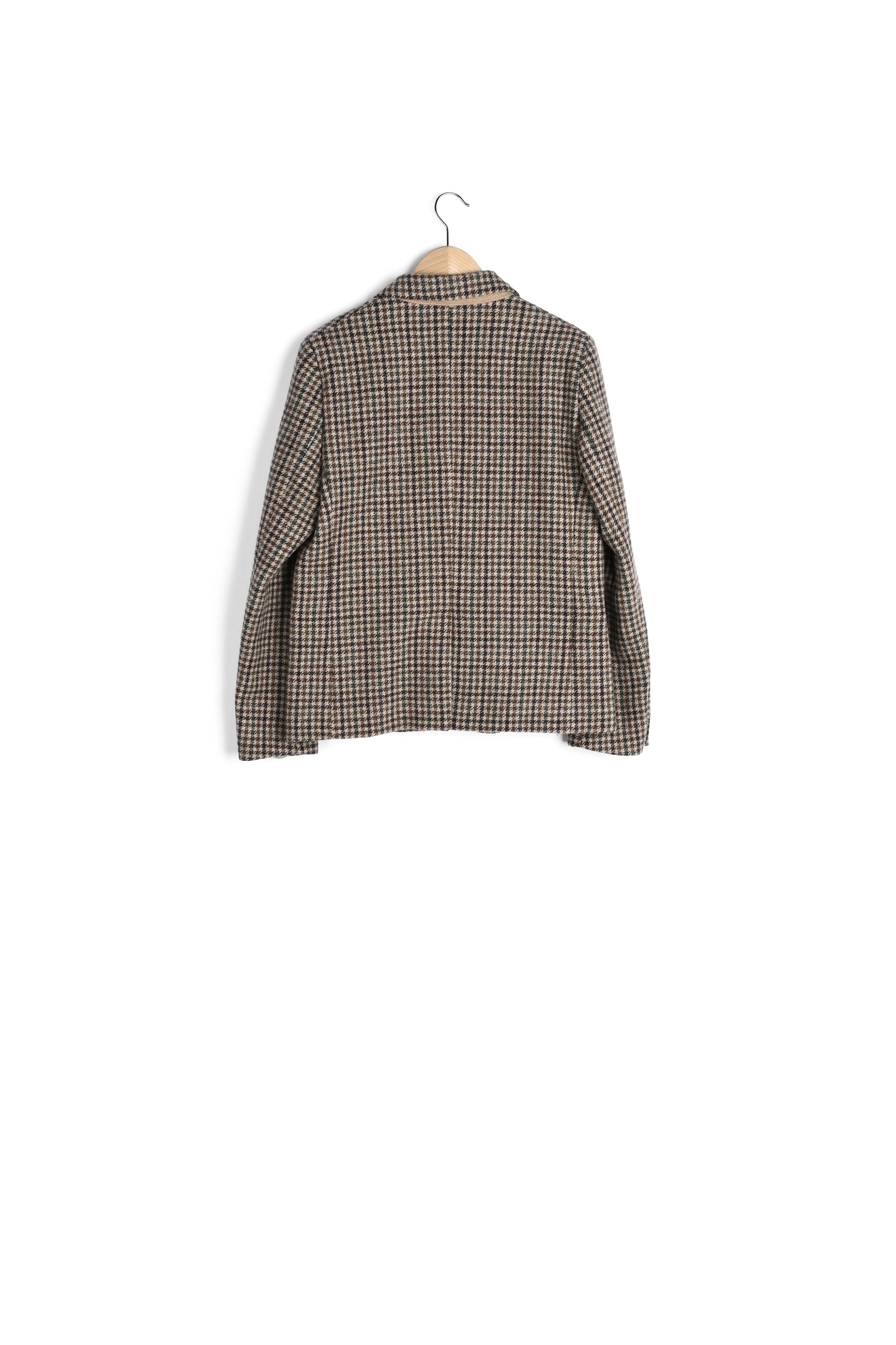 Veste à petits carreaux en laine vierge - NADEGE Faume - seconde main
