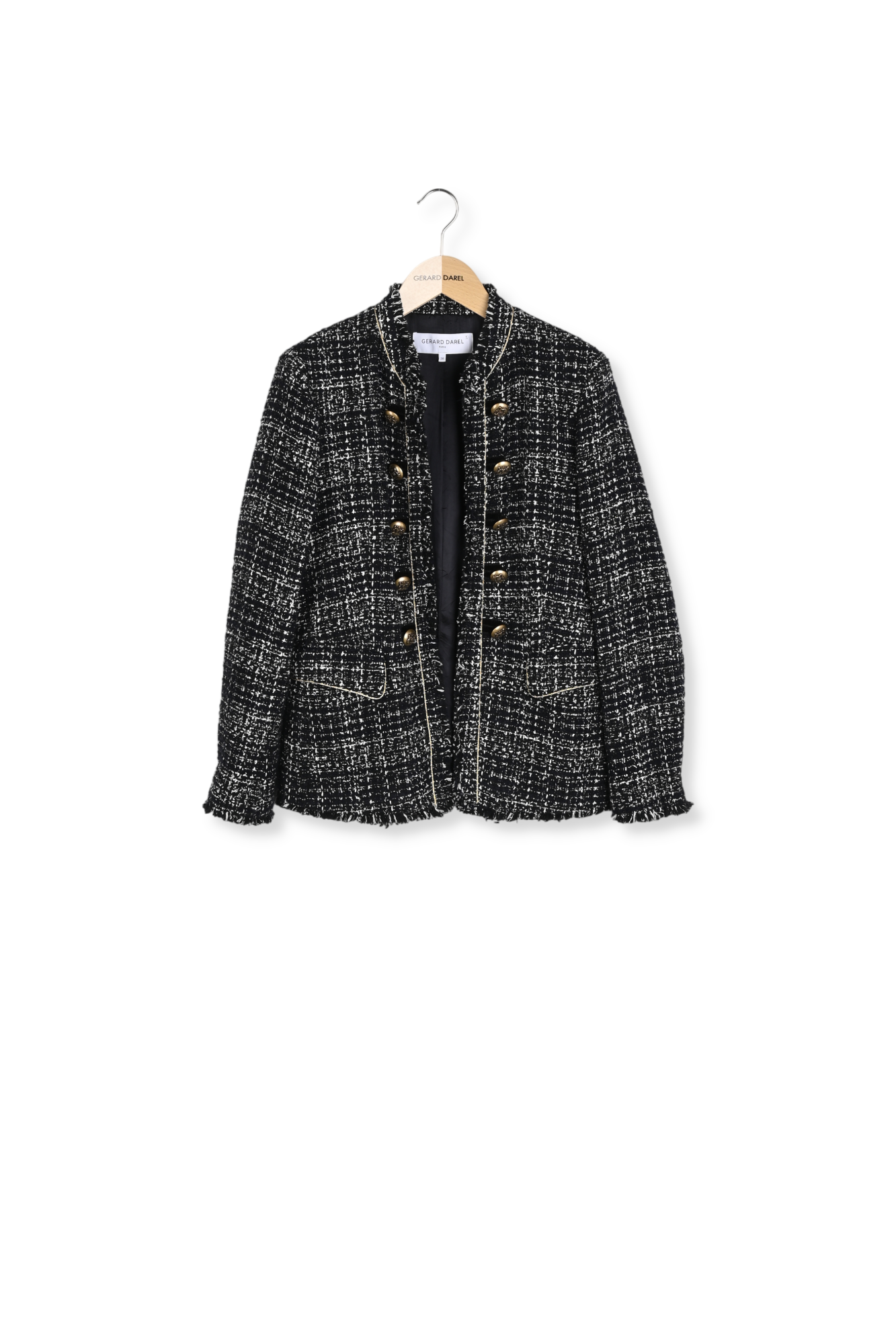 Veste officier en tweed bicolore - BASIL Faume - seconde main