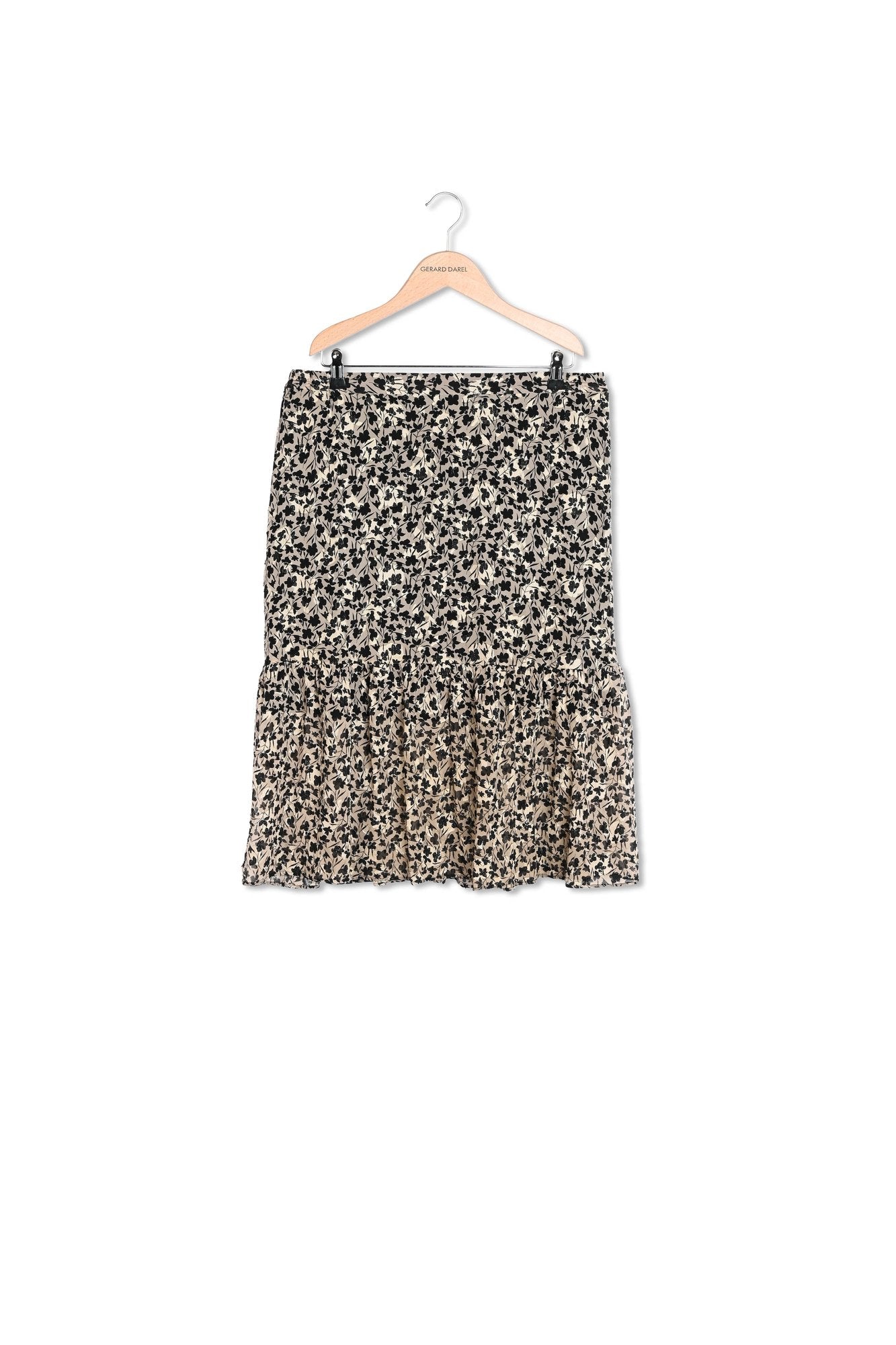 LEA - Jupe midi en mousseline dévorée Faume - seconde main