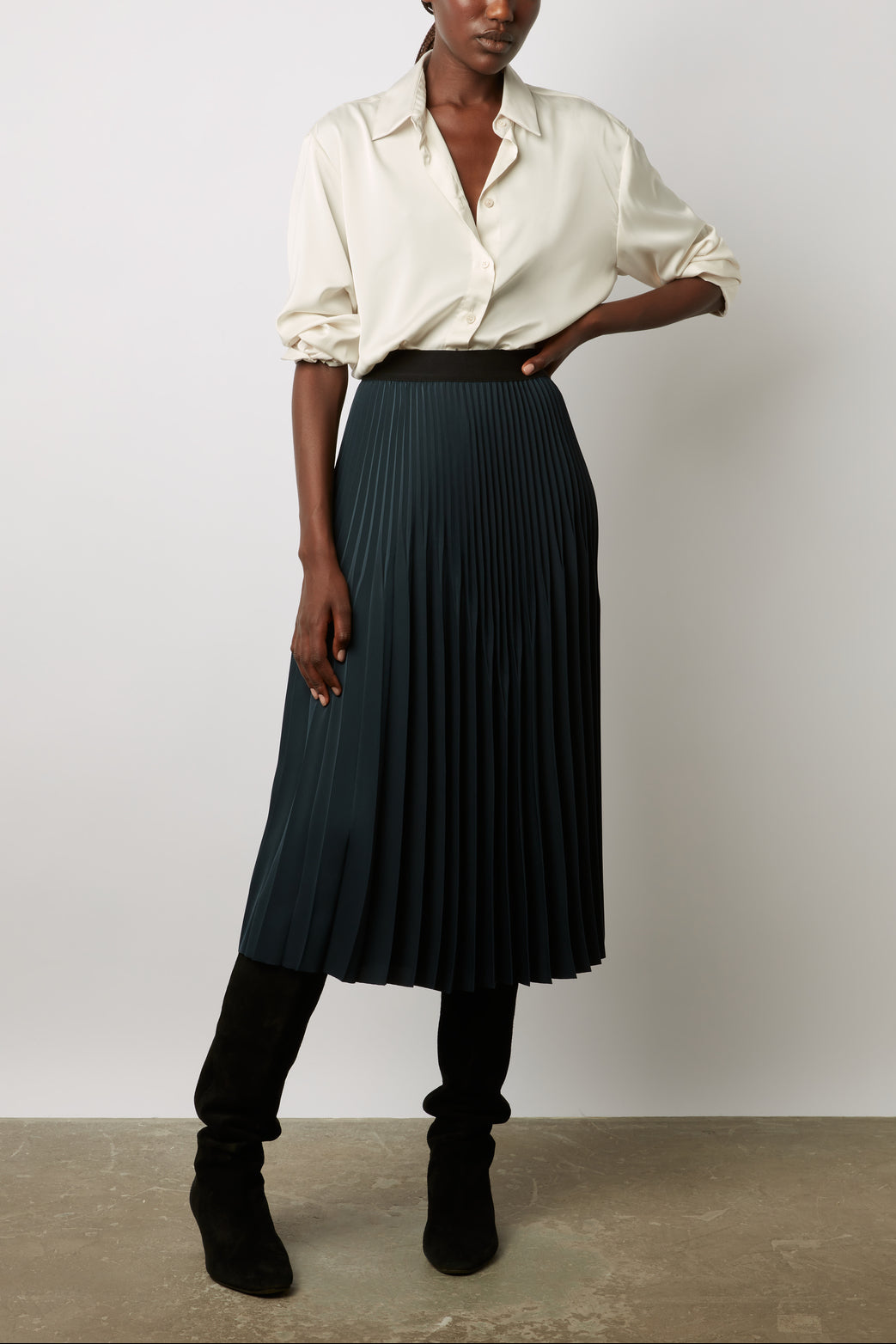 Chemise fluide satinée - CINDY Faume - seconde main