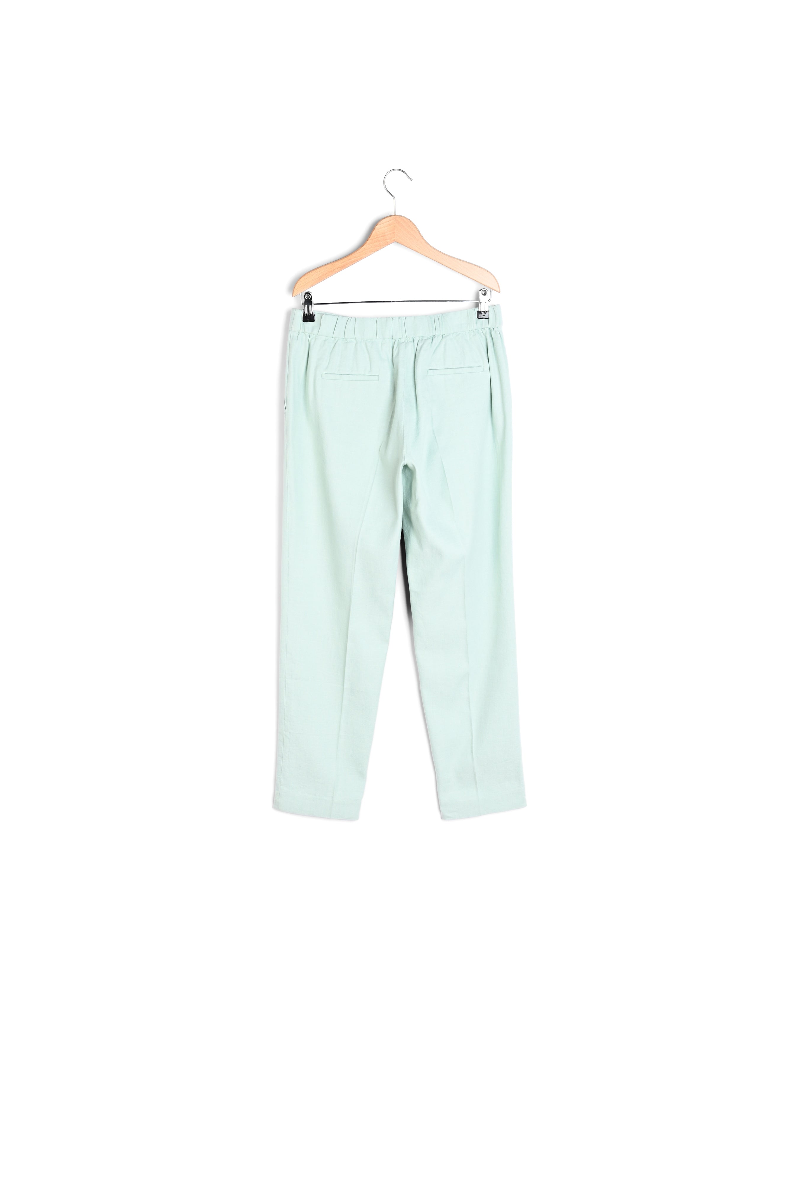 MANELLE - Pantalon droit 7/8 en lin et coton Faume - seconde main