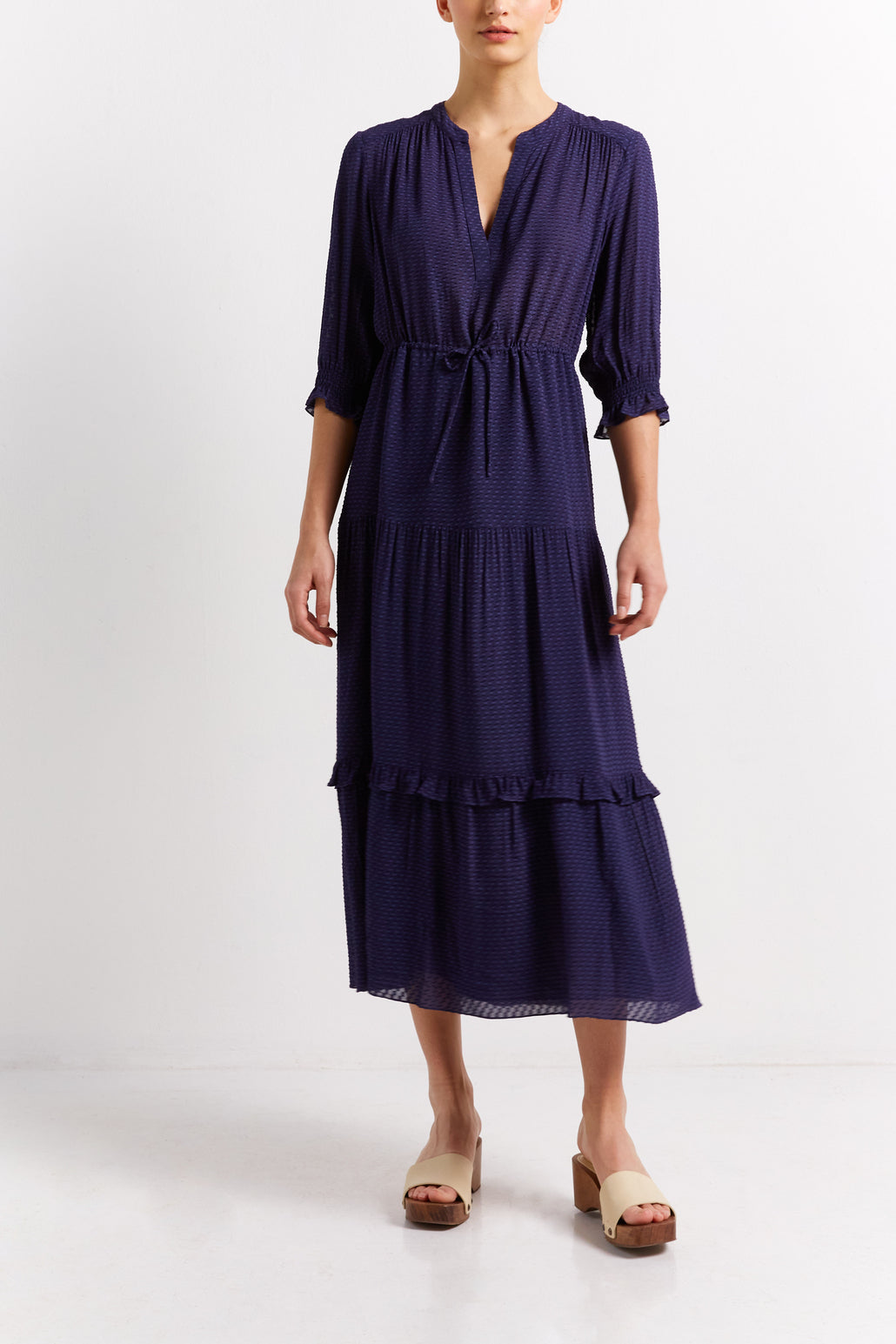 Robe longue et détails fantaisies - JASMINE Faume - seconde main