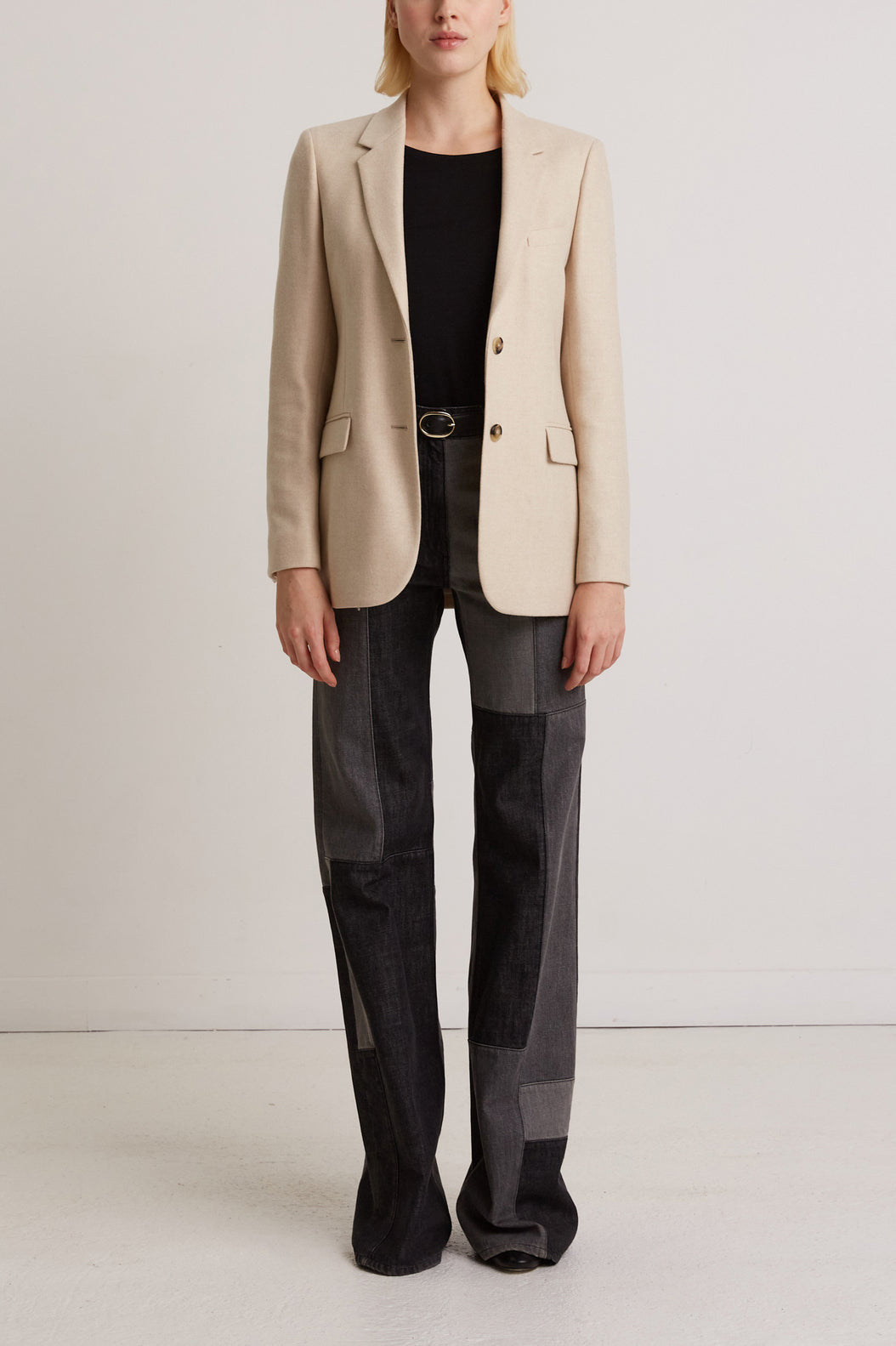Veste tailleur en laine sergée - NESS Faume - seconde main