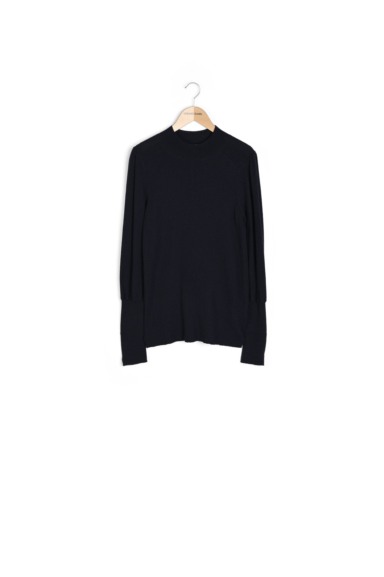 Pull en laine fine à côtes et col montant - LANCELOT Faume - seconde main