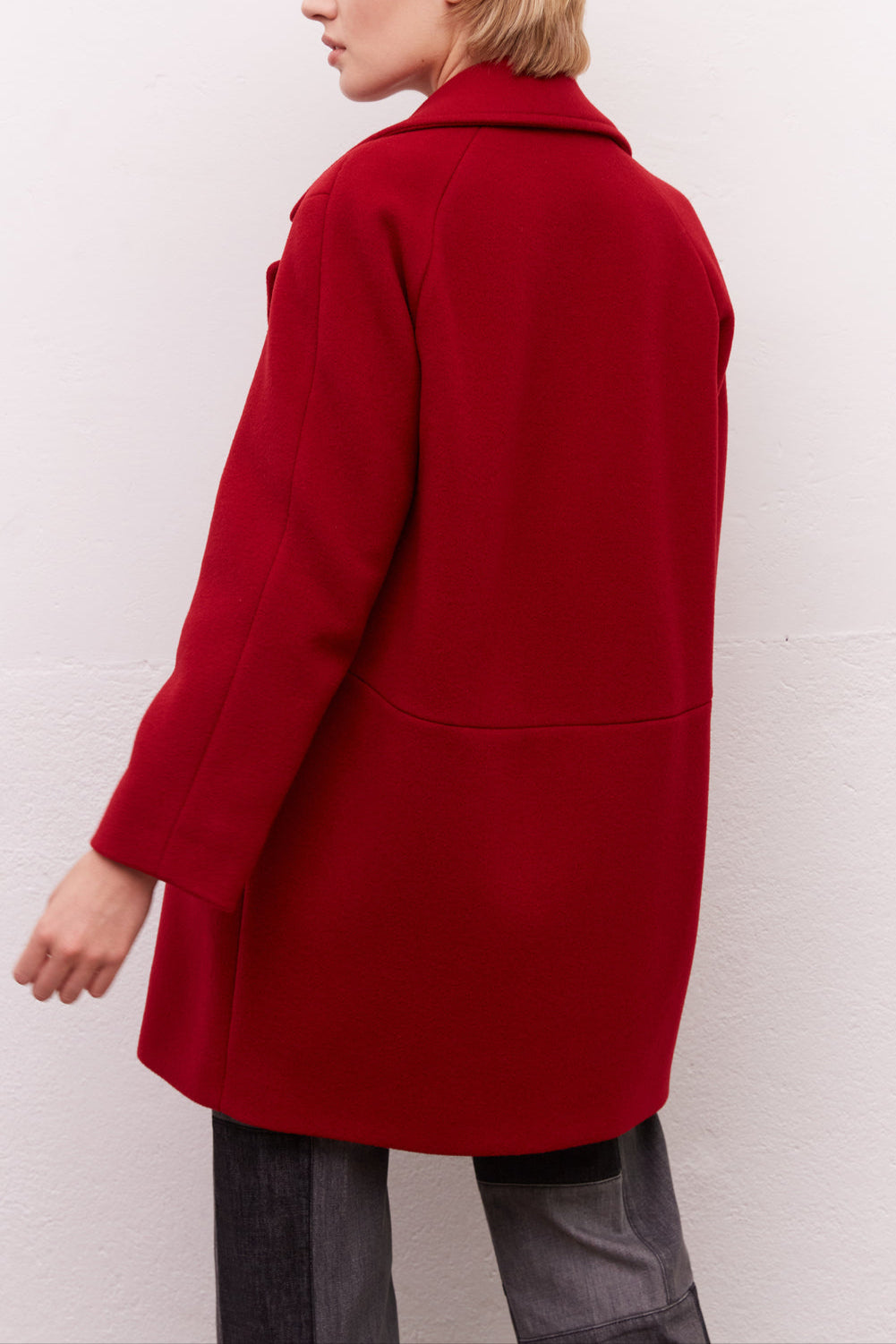 Manteau droit à double boutonnage - SIEM Faume - seconde main