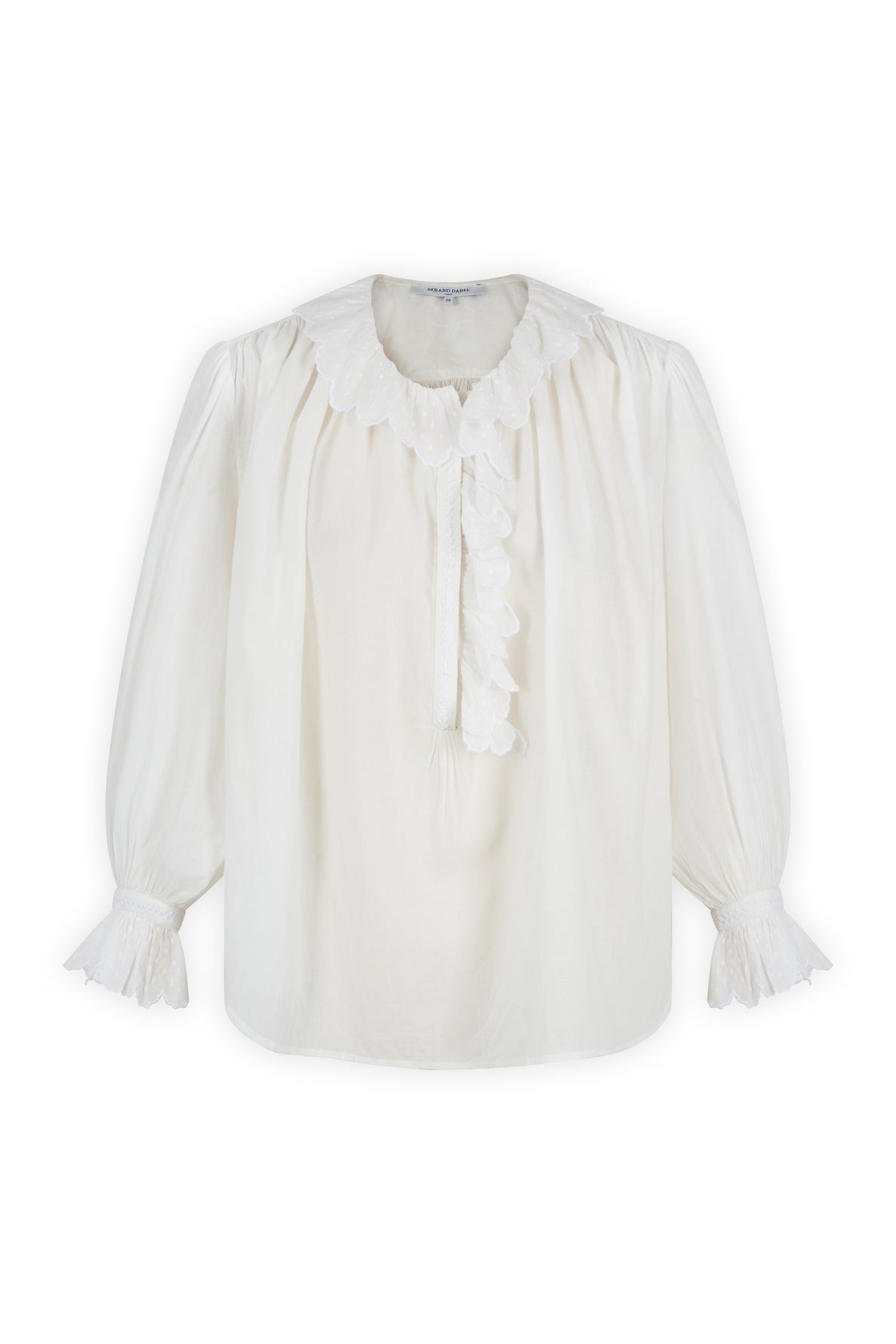 Blouse à détails festonnés - CELESTINE Faume - seconde main