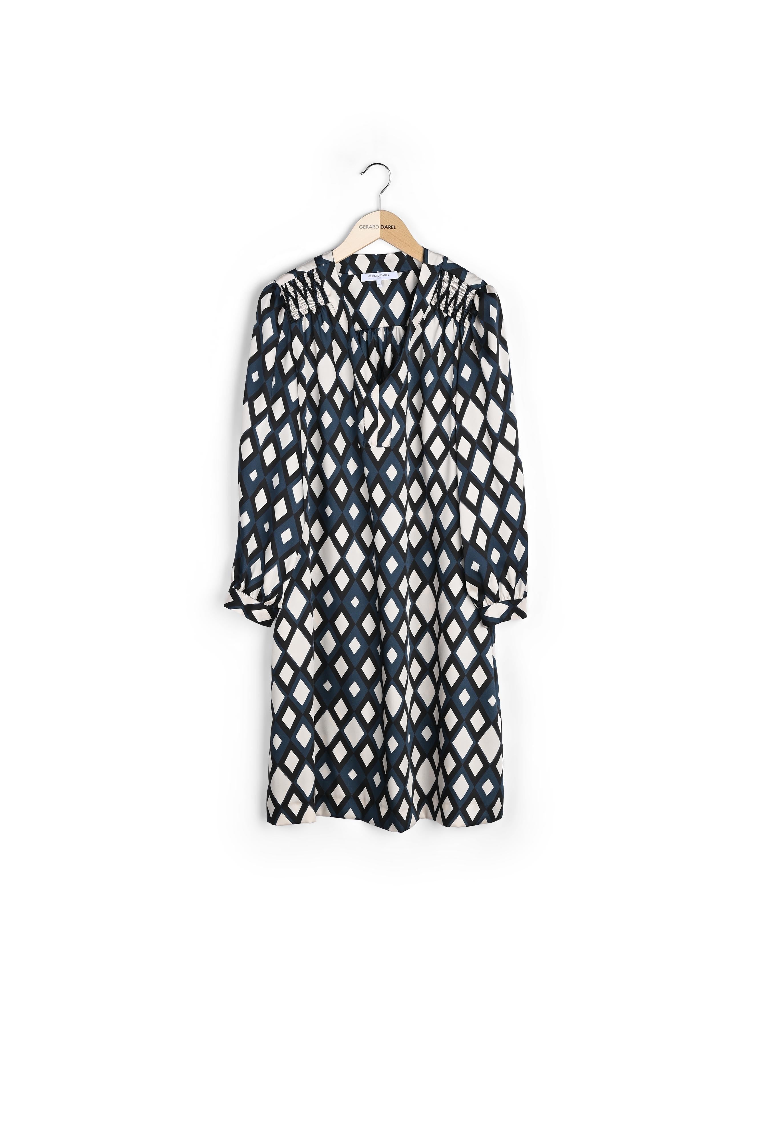 Robe courte et droite à losanges - JEMY Faume - seconde main