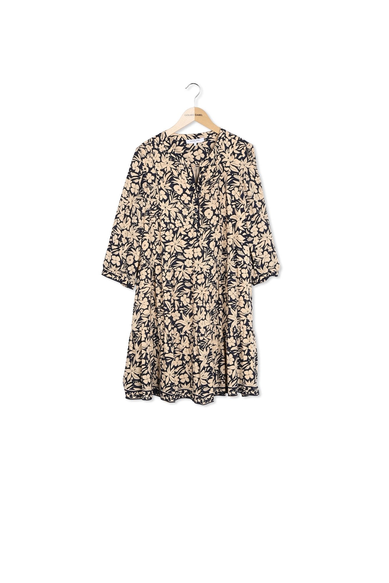 Robe courte et droite à fleurs - PETAL Faume - seconde main