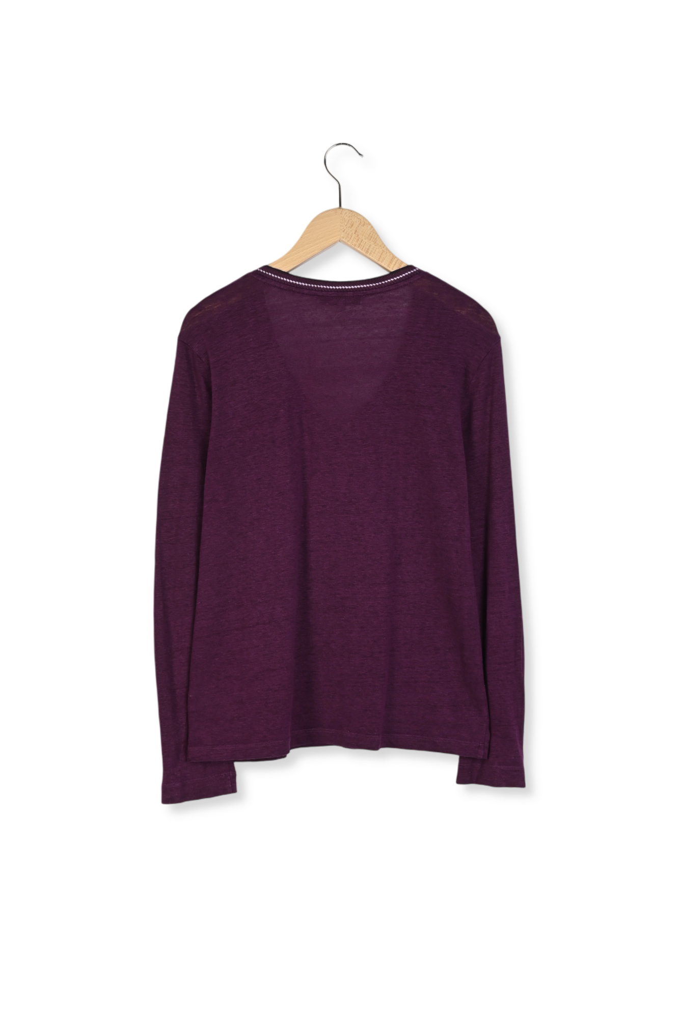 T-shirt en lin col V fantaisie - ADDIE Faume - seconde main