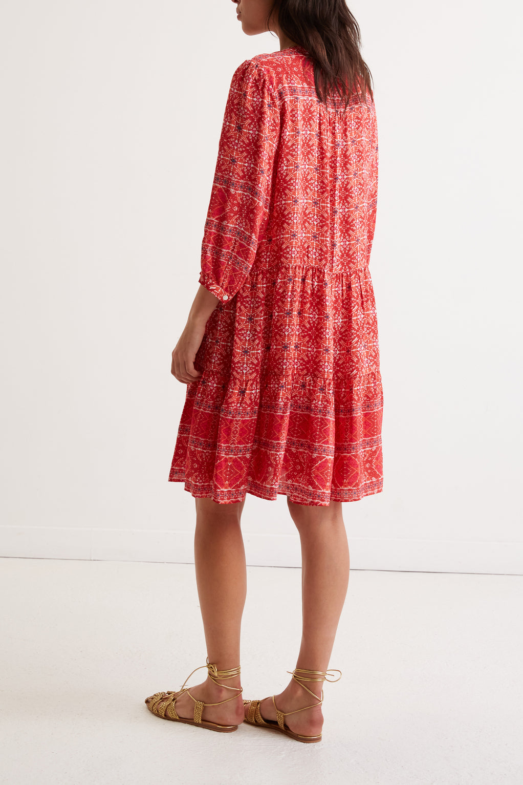 Robe courte à motif ethnique - JUDITH Faume - seconde main