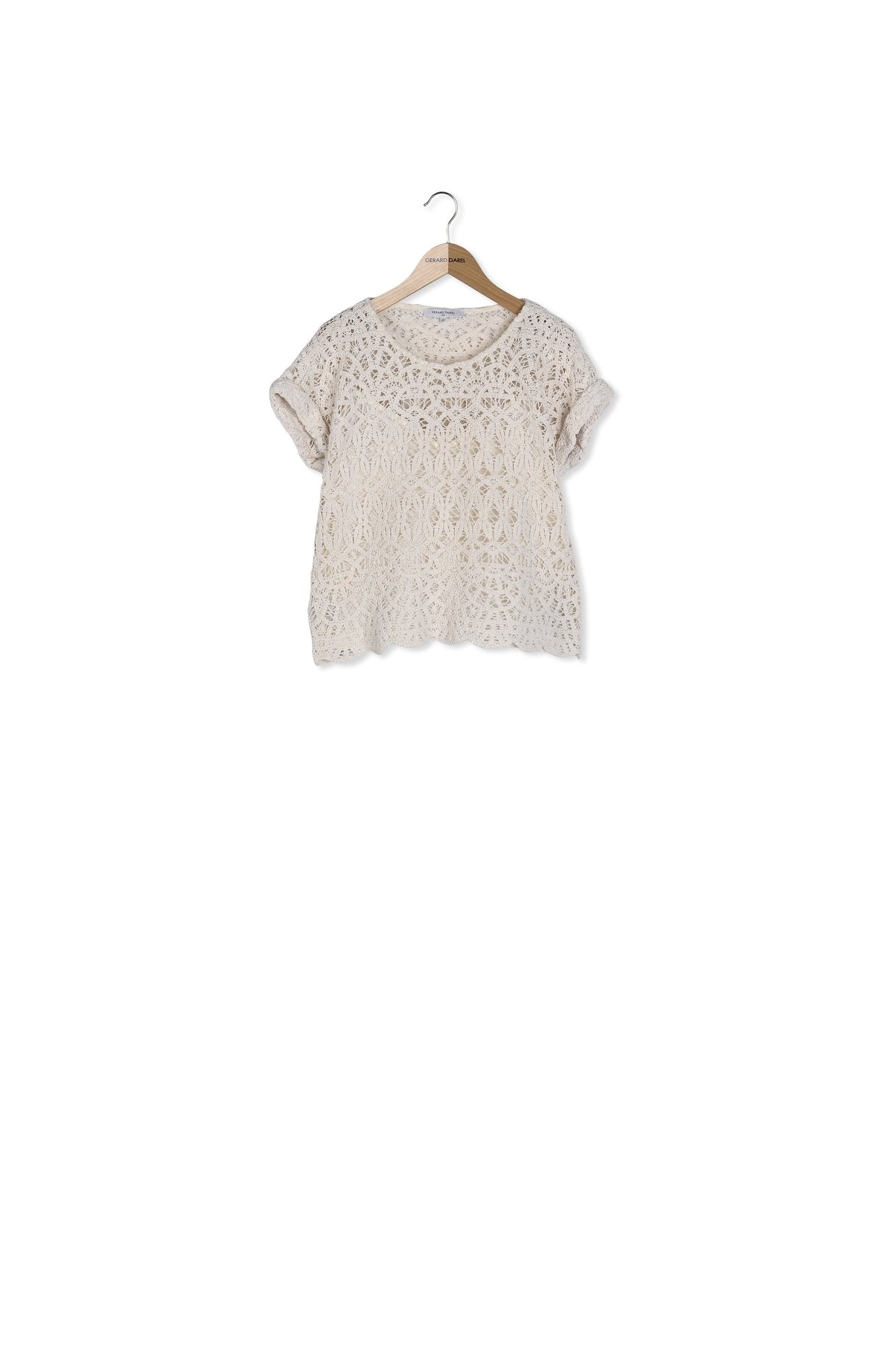 NILO - Top large en crochet Faume - seconde main