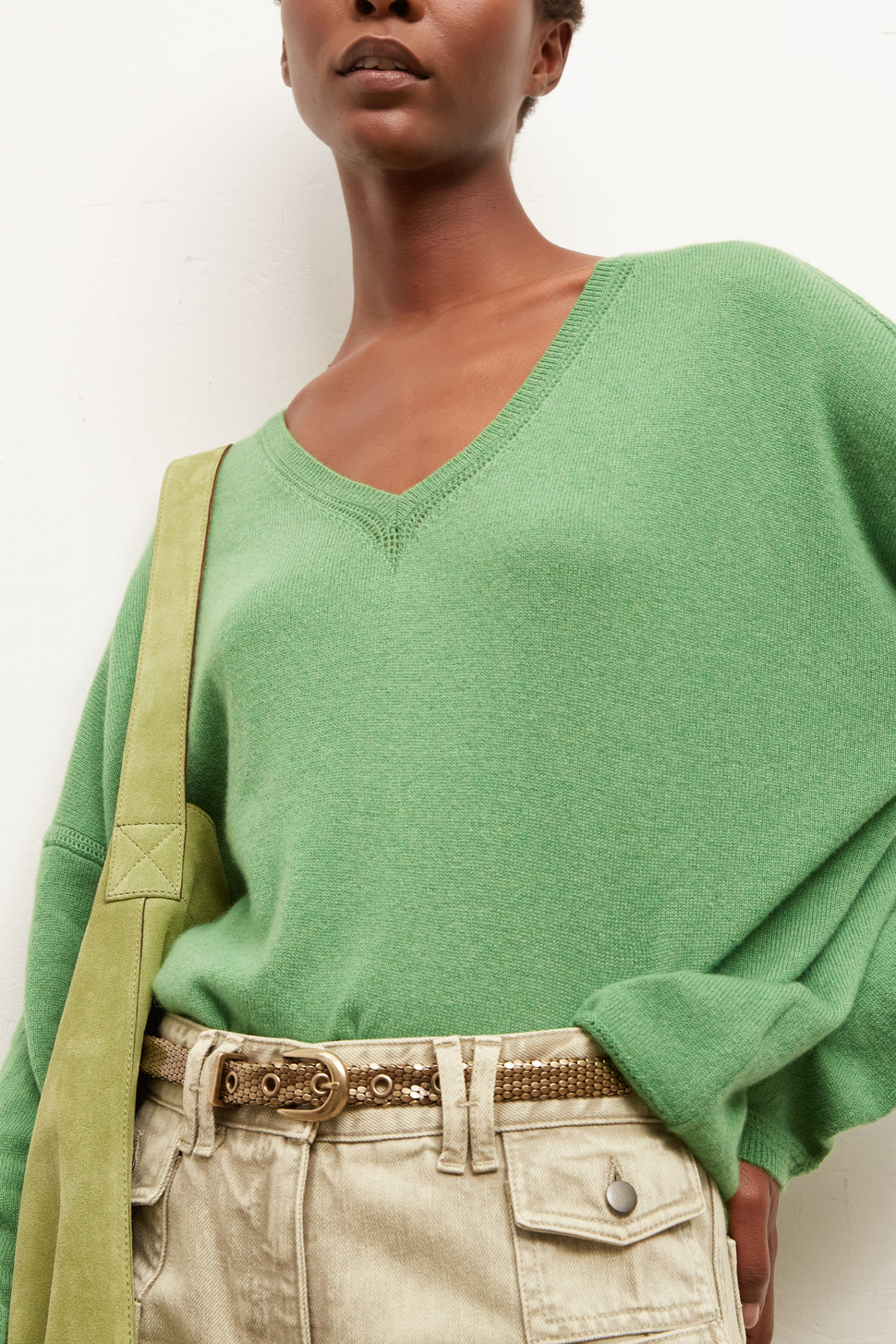 EDEN - Pull V loose en cachemire Faume - seconde main
