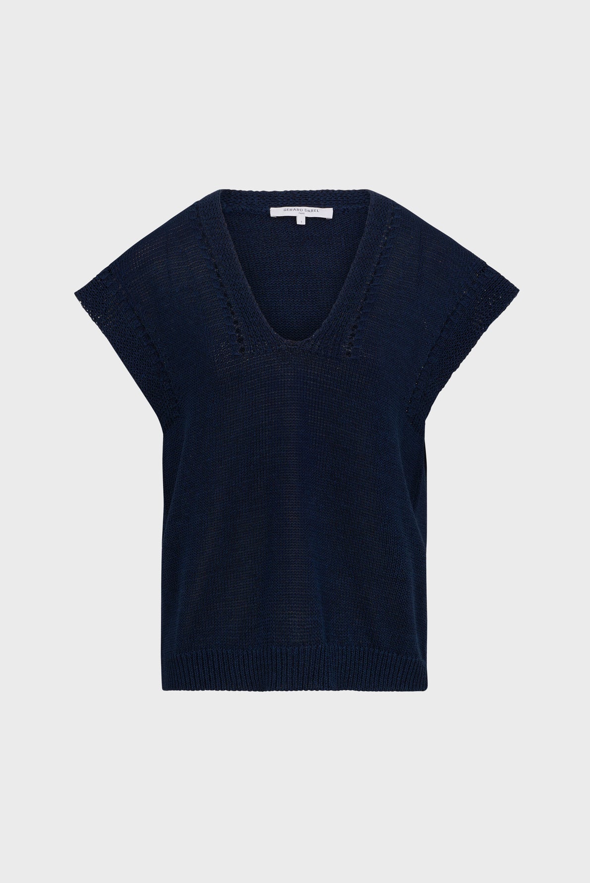 Pull sans manche en coton organique - LANAROSE Faume - seconde main