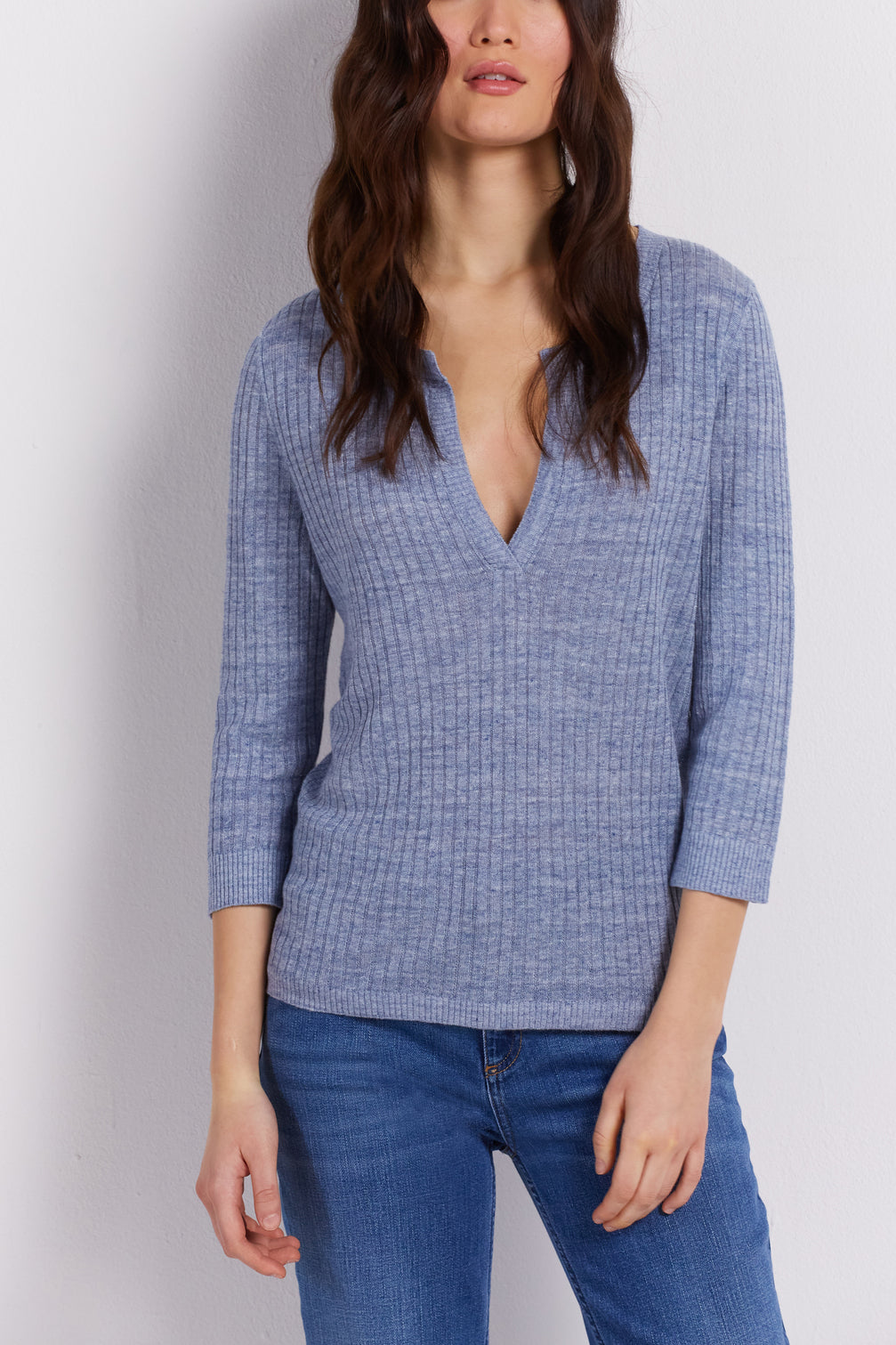 Pull côtelé en lin - LESSY Faume - seconde main
