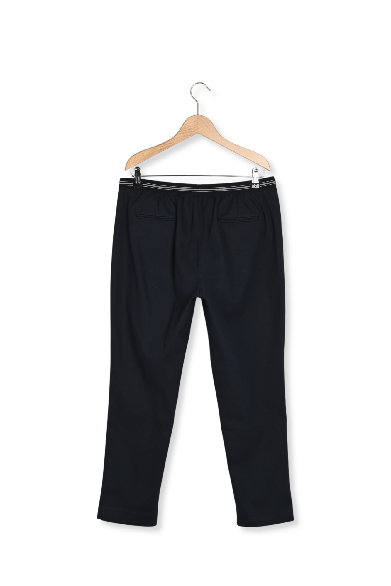 Pantalon droit en coton et dos élastiqué - ELGA Faume - seconde main