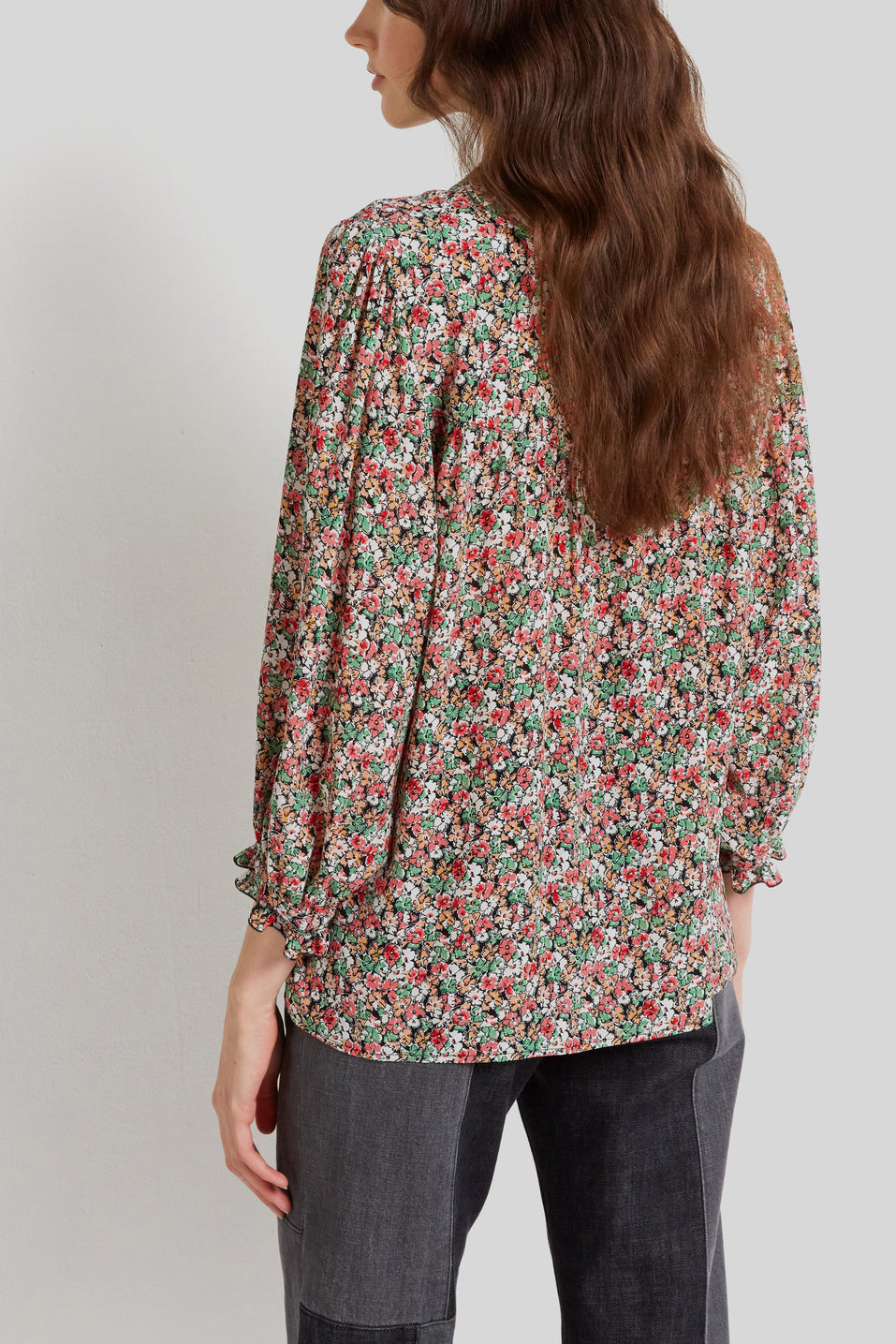 Chemise fluide à motif floral - CYBILLE Faume - seconde main