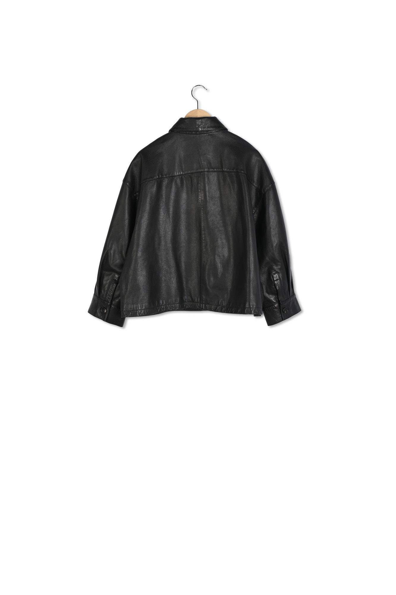 Veste courte en cuir - JOCYA Faume - seconde main