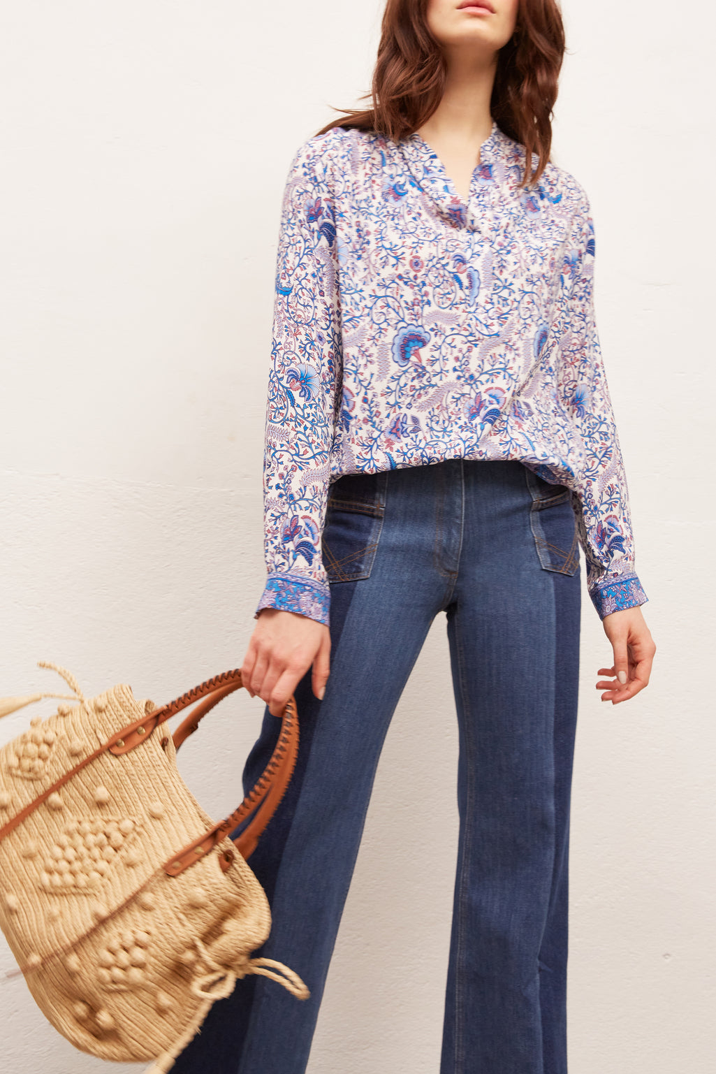 NAMA - Blouse fluide imprimée Faume - seconde main