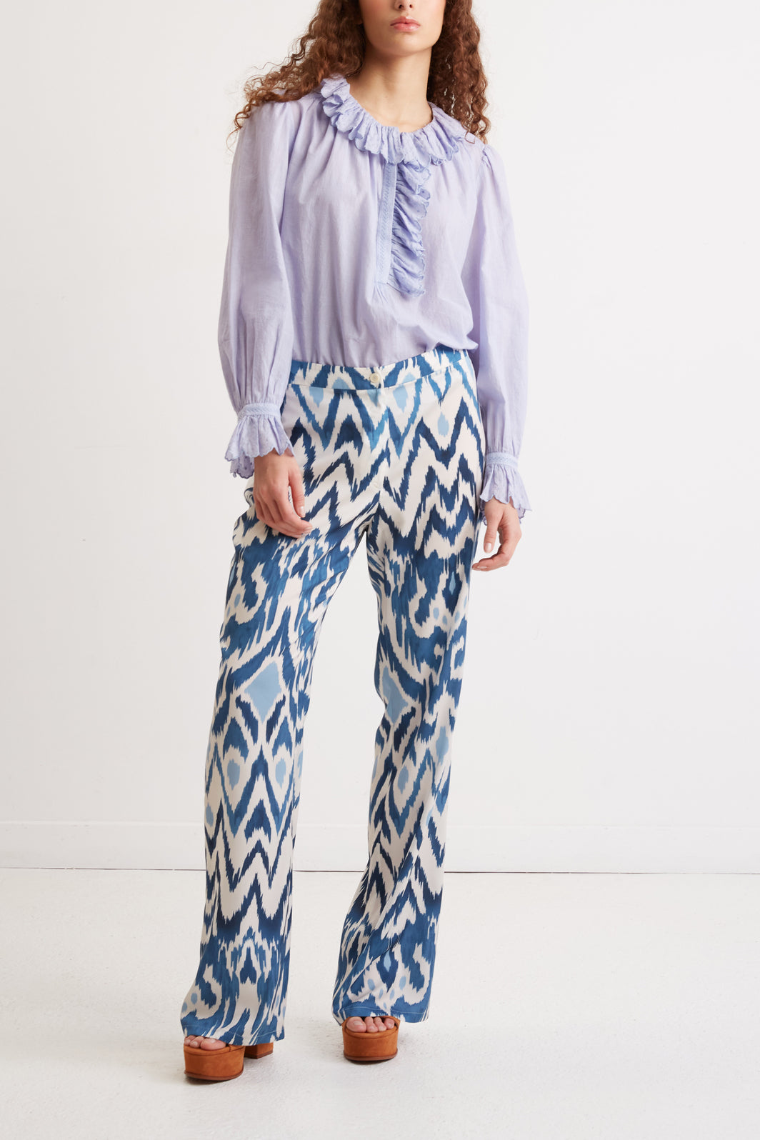 Pantalon large à motifs Ikat - ELEONA Faume - seconde main