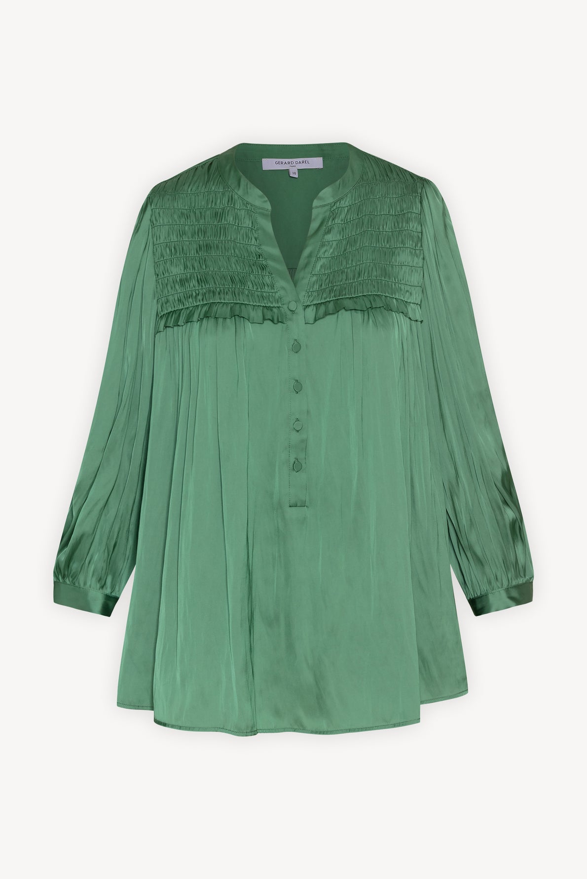Blouse volantée à smocks Faume - seconde main