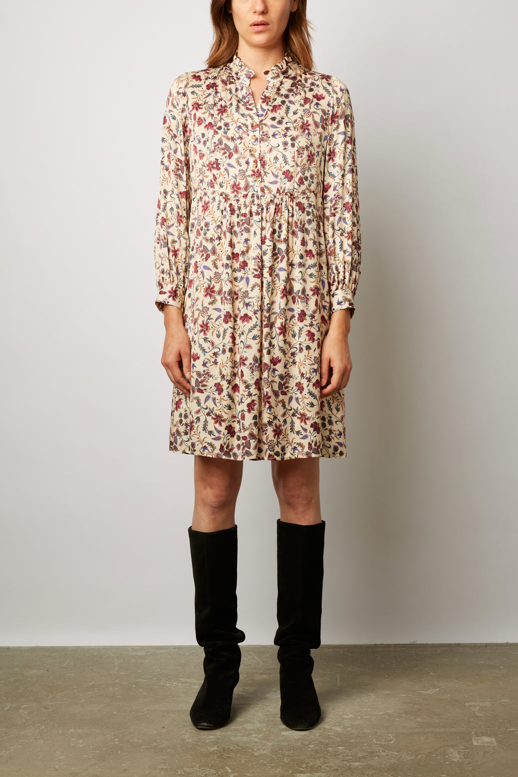 Robe courte à imprimé cachemire - JARRY Faume - seconde main