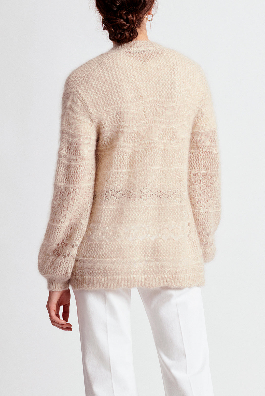 EMILIA - Gilet en mohair et Lurex Faume - seconde main